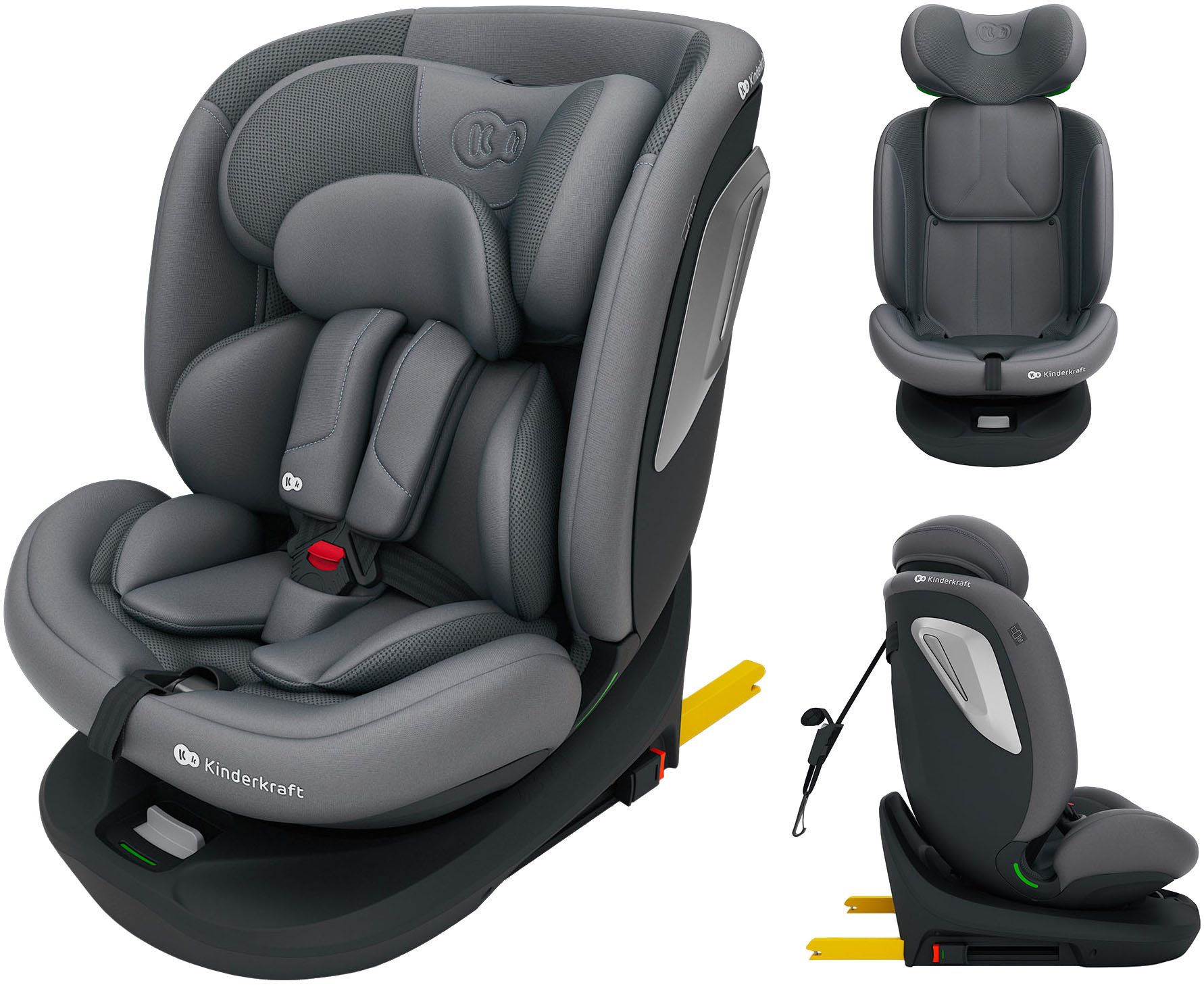 Kinderkraft Autokindersitz I-GROW 2 PLUS, ab: Geburt, bis: 12 Jahren, ab: 40 cm, bis: 150 cm, 360° – drehbarer Kindersitz