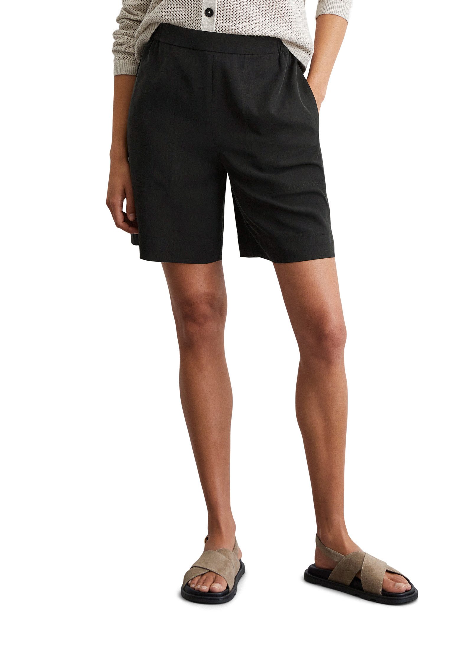 Marc O'Polo Shorts aus TENCEL™ Lyocell-Leinen-Mix günstig online kaufen