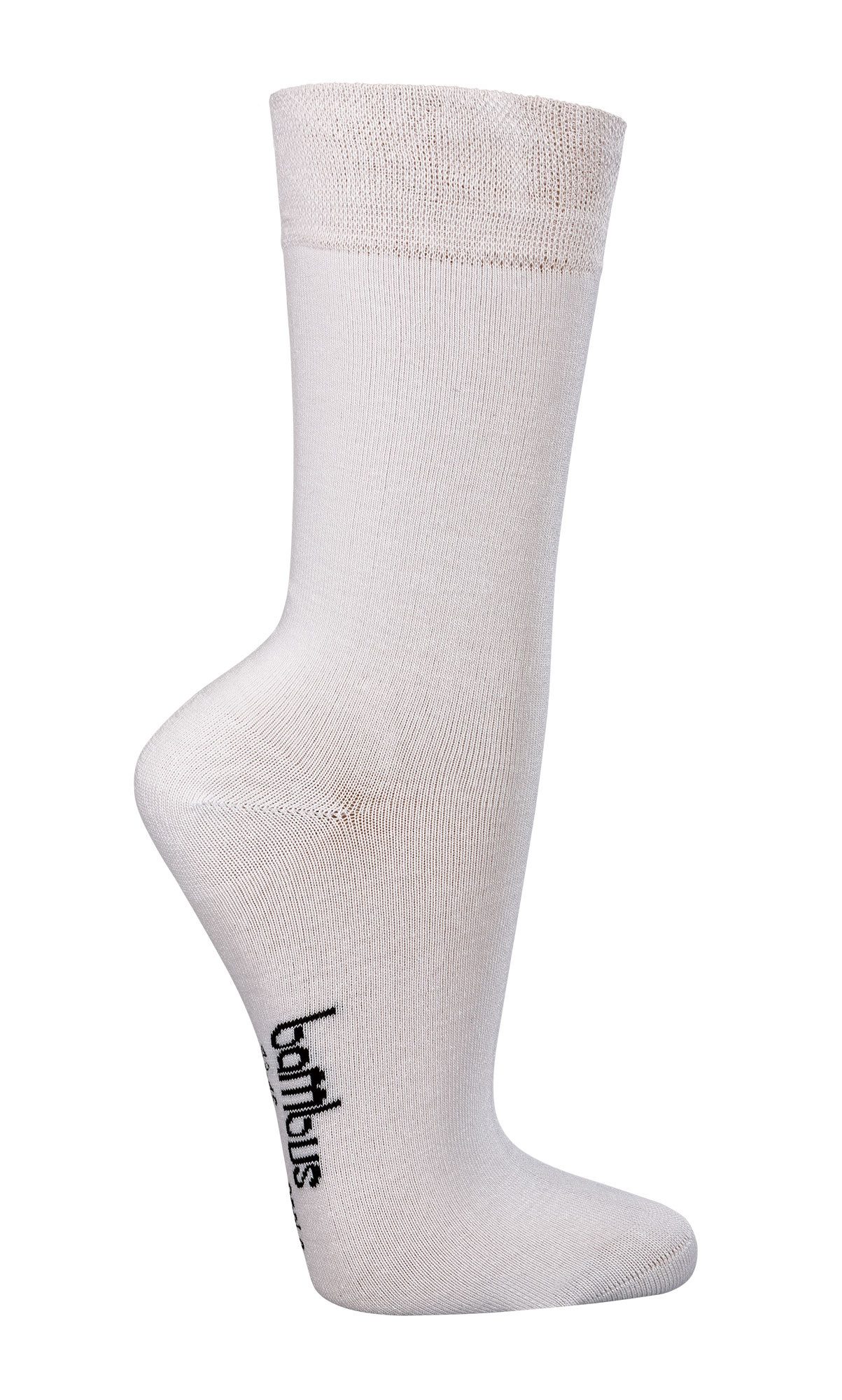 Socks 4 Fun Basicsocken Bambus Viskose Socken in vielen Farben (3 Paar) Feine 200 Nadel Qualität handgekettelt breiter Komfortbund