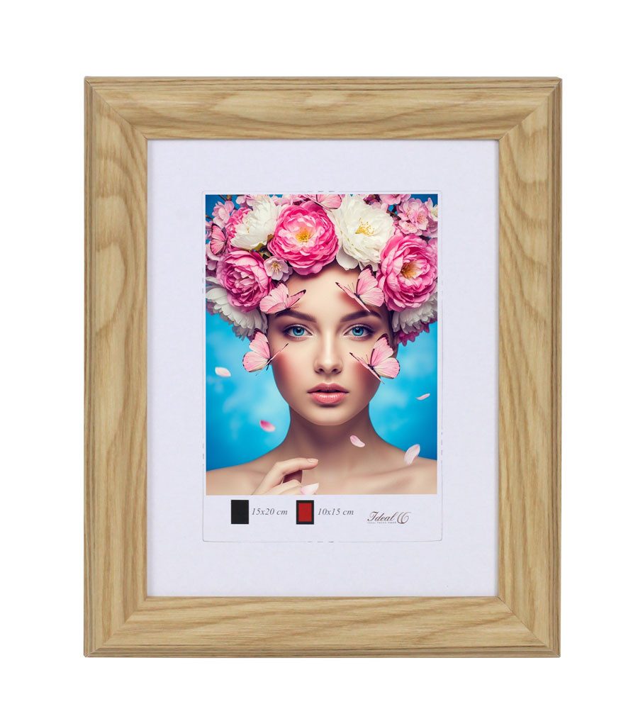 IDEAL TREND Bilderrahmen Holzrahmen mit Kunststoffglas günstig online kaufen