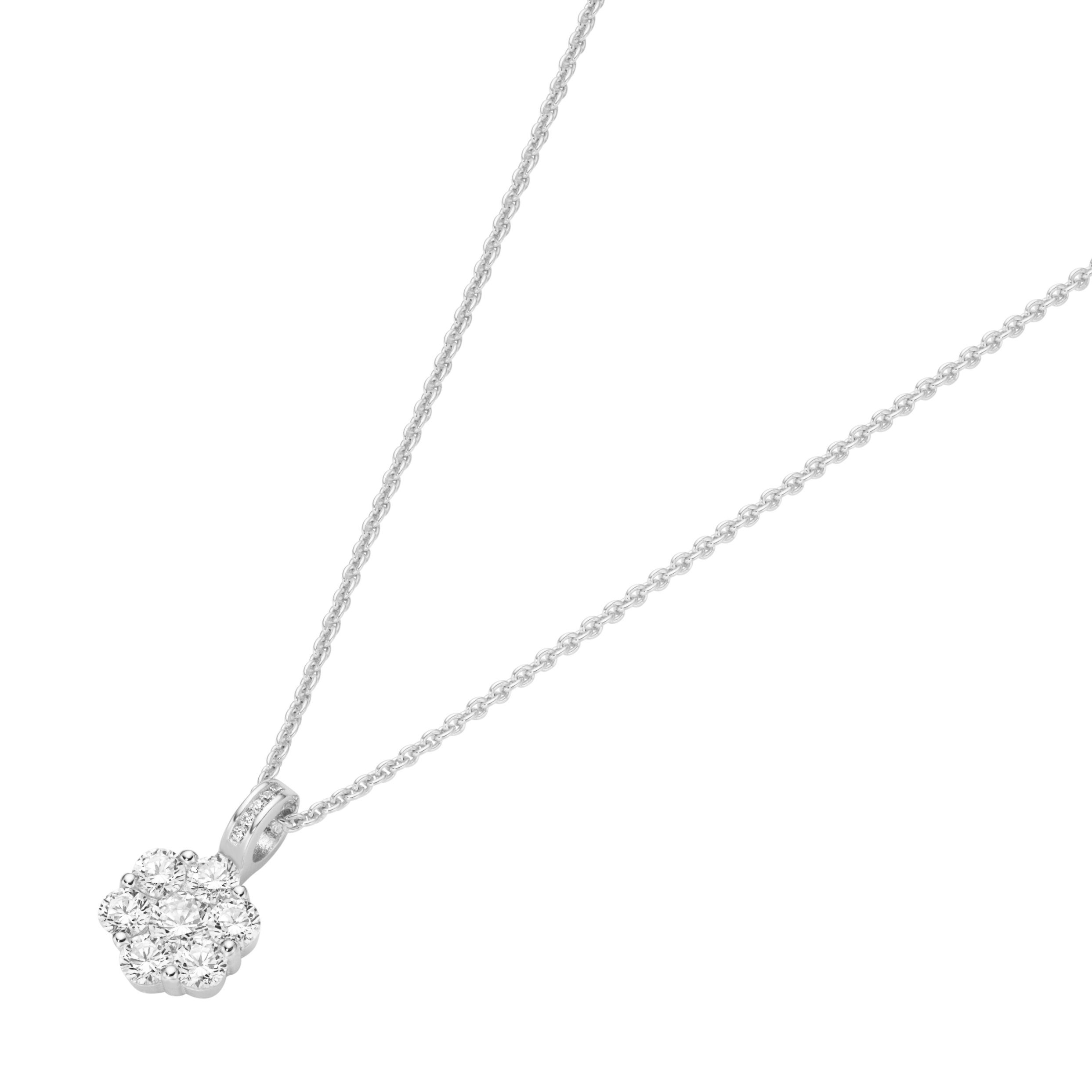 GIORGIO MARTELLO MILANO Kette mit Anhänger Kette mit Blütenanhänger, Silber 925
