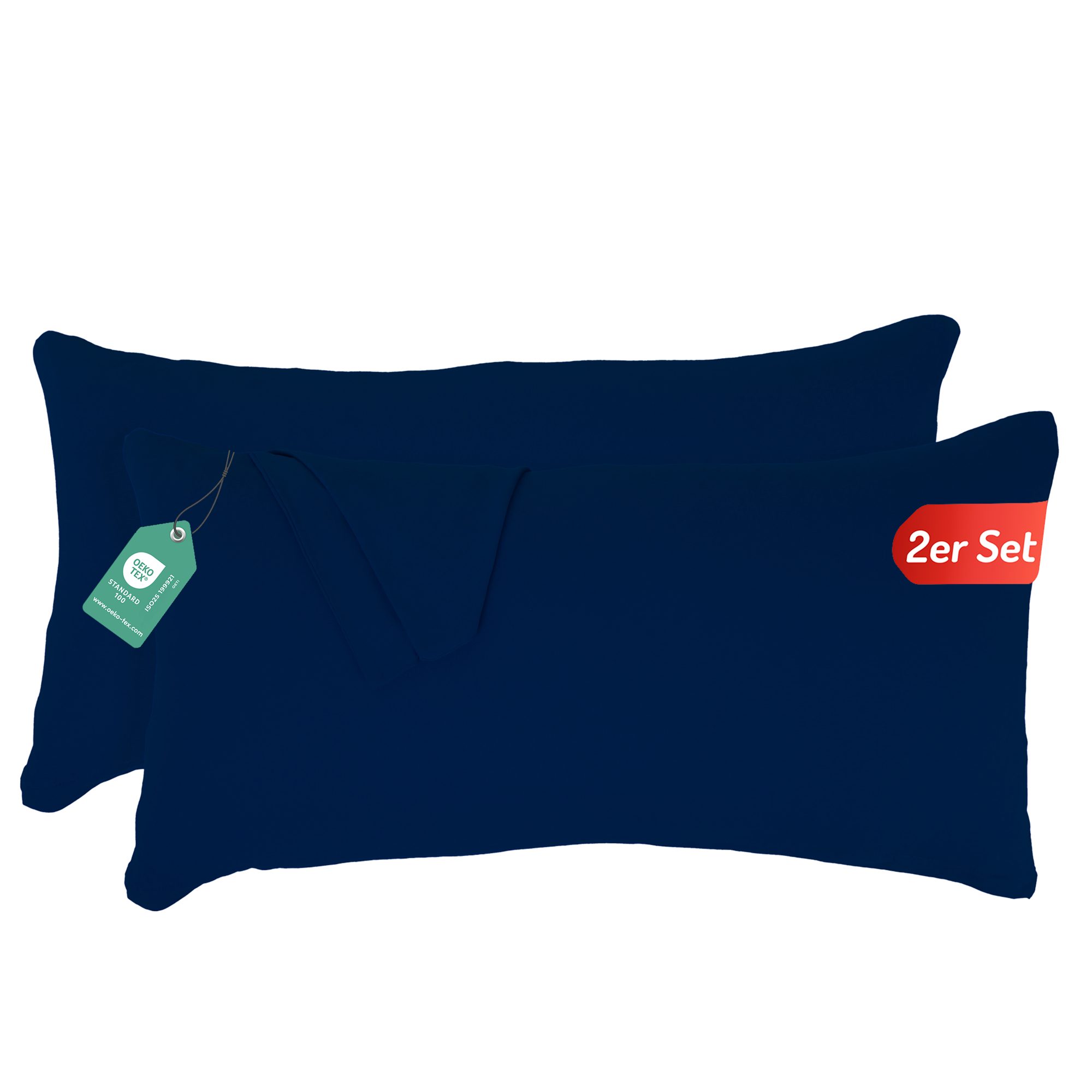 livessa Kissenbezug 2er Set Kissenbezug - Verdeckter Reißverschluss - Kopfk günstig online kaufen