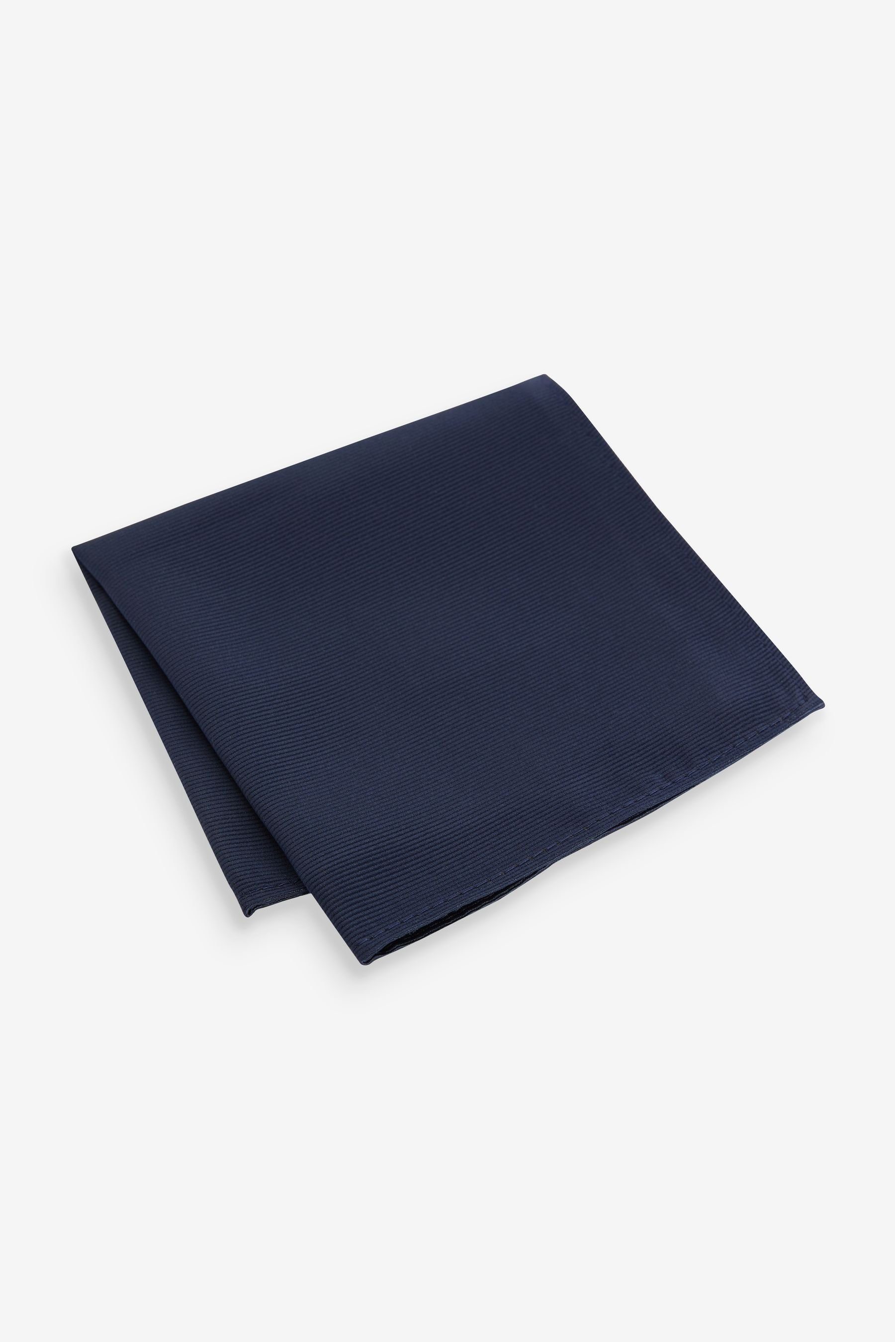 Next Einstecktuch Einstecktuch aus recyceltem Polyester-Twill, (1-St) Navy Blue