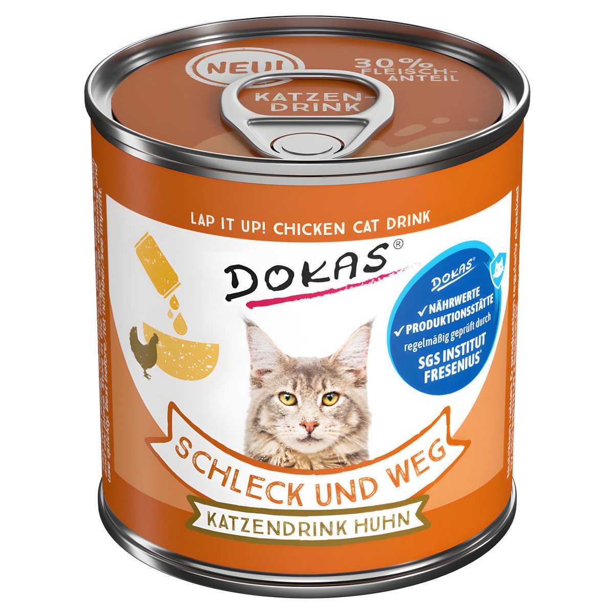 Dokas Schleck und weg Katzendrink Huhn 6 x 100 g, für: Katze