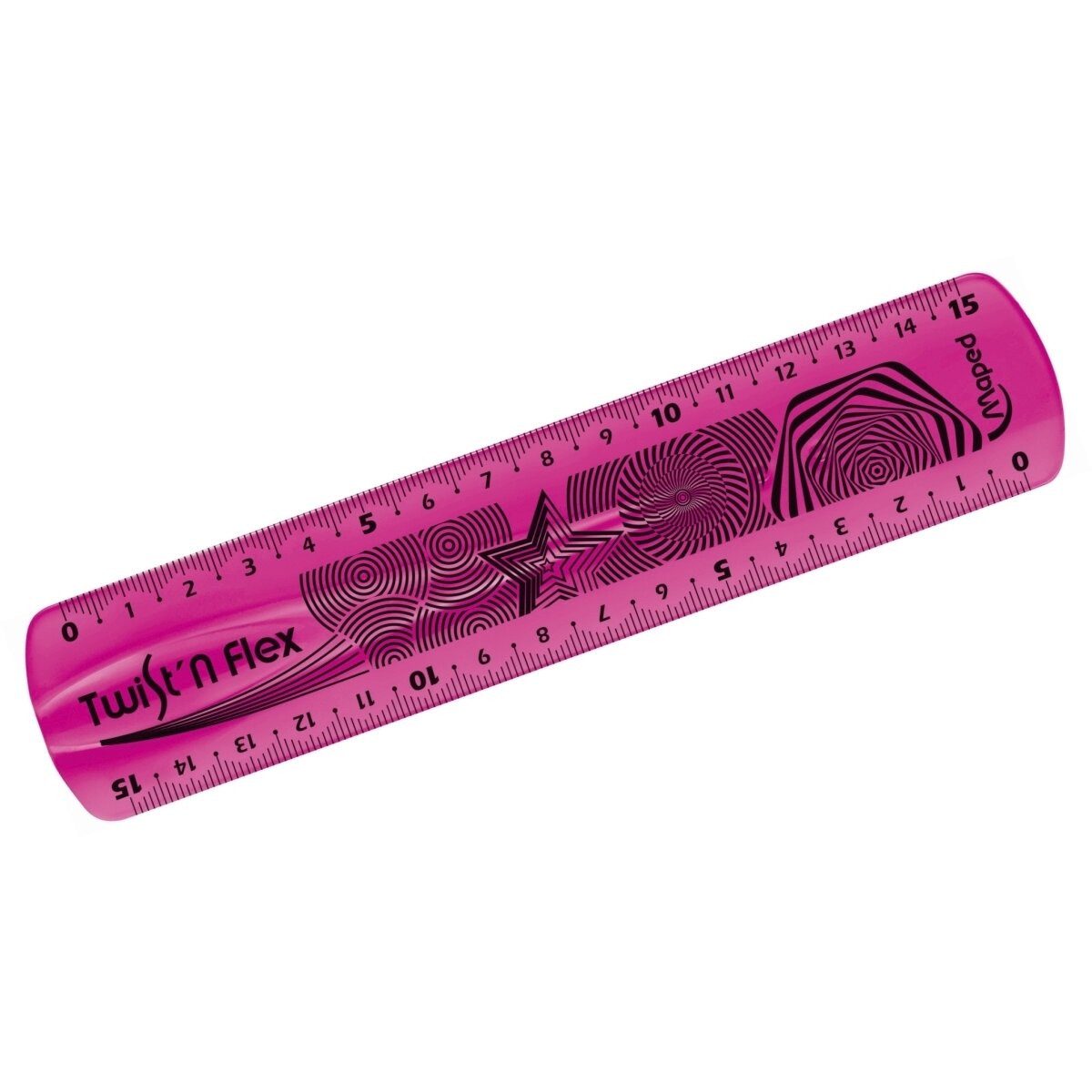 MAPED Lineal Lineal Twist'n Flex 15 cm farbig sortiert in Blisterverpackung