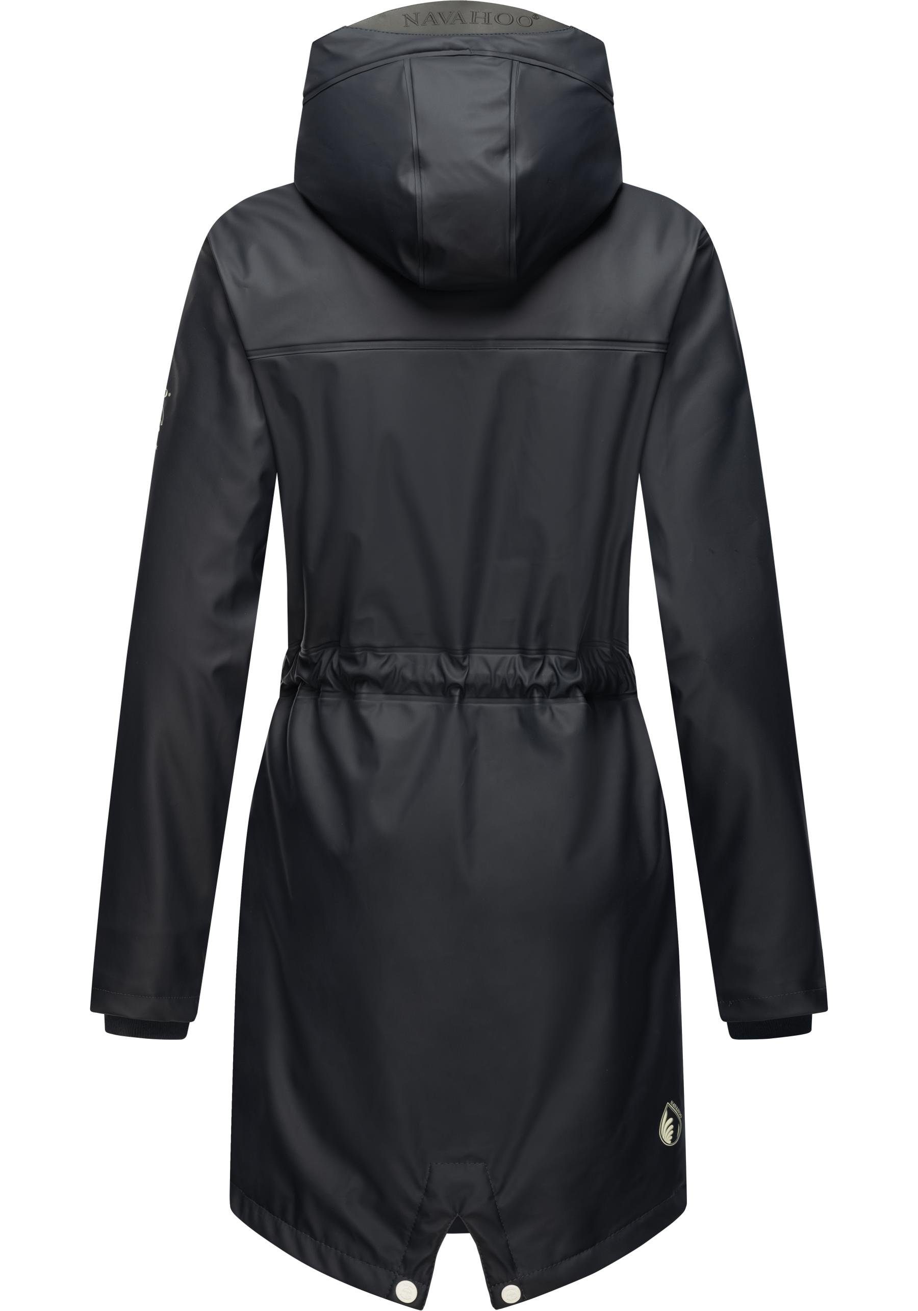 Navahoo Regenjacke Flower of Ocean Wasserdichter Damen Outdoor Regenmantel