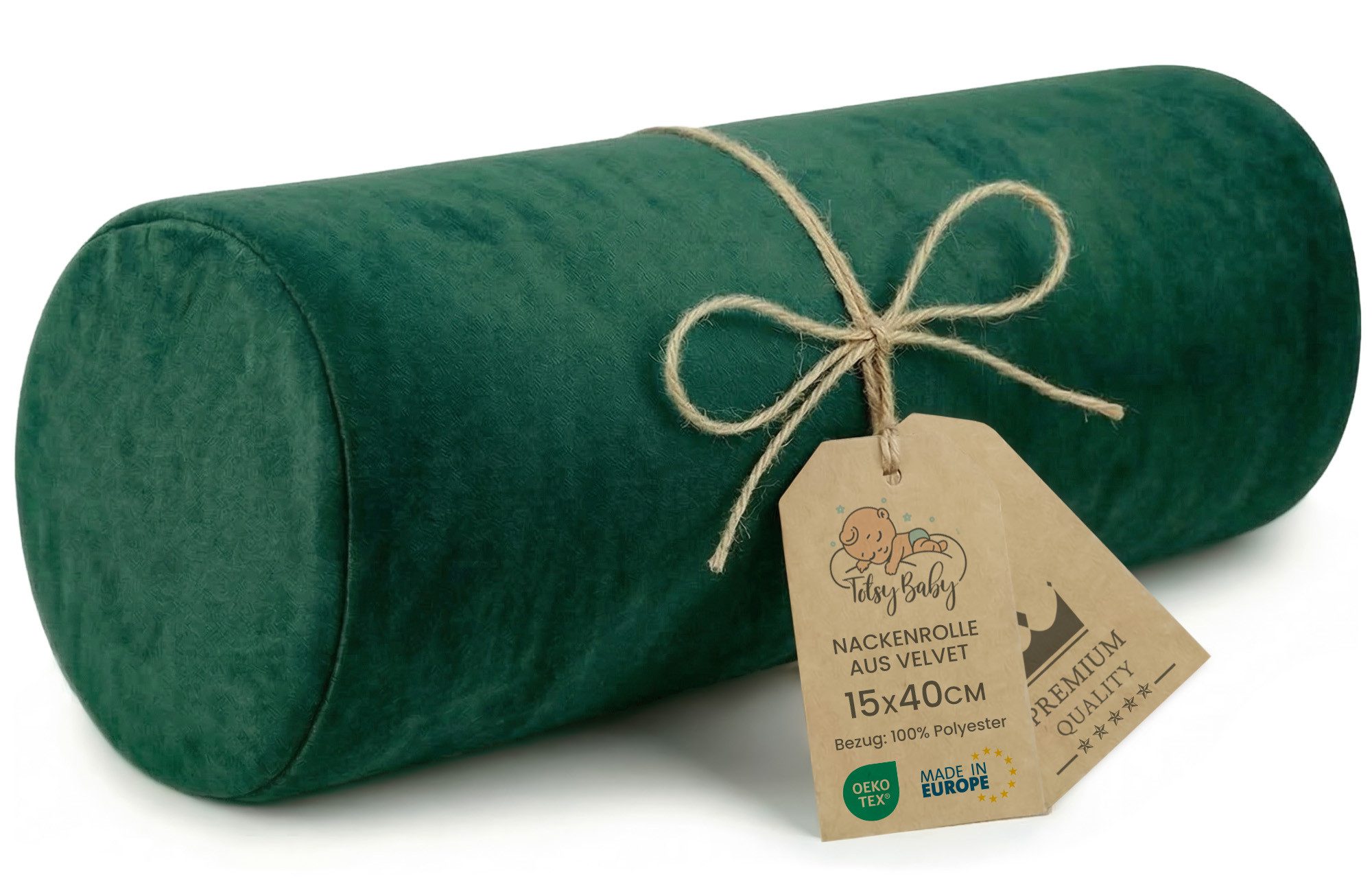 Amazinggirl Nackenrollen Nackenrolle mit Bezug Yoga Bolster Knierolle Kissenrolle