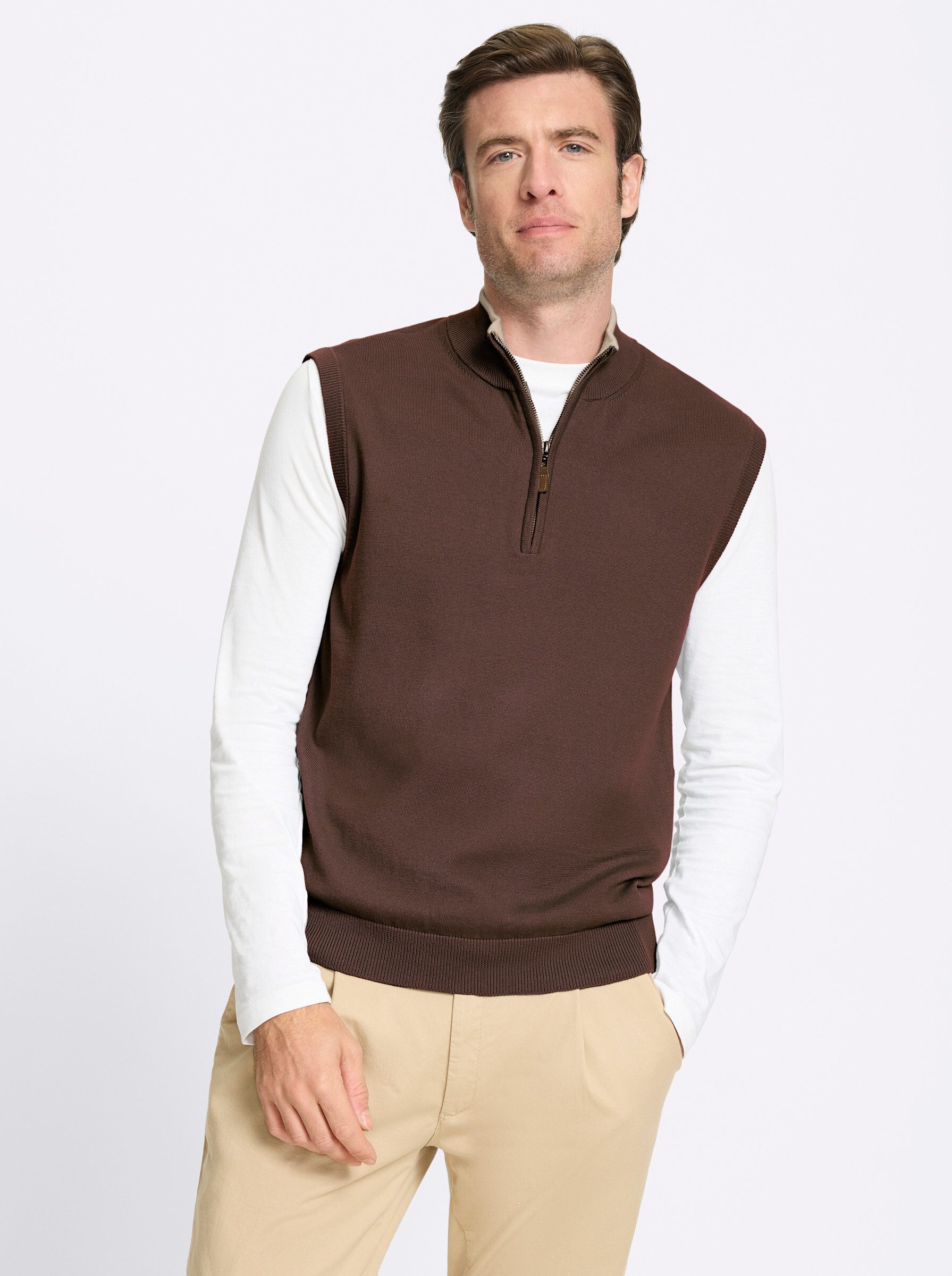 Witt Strickpullover Pullunder Ärmellos Jersey