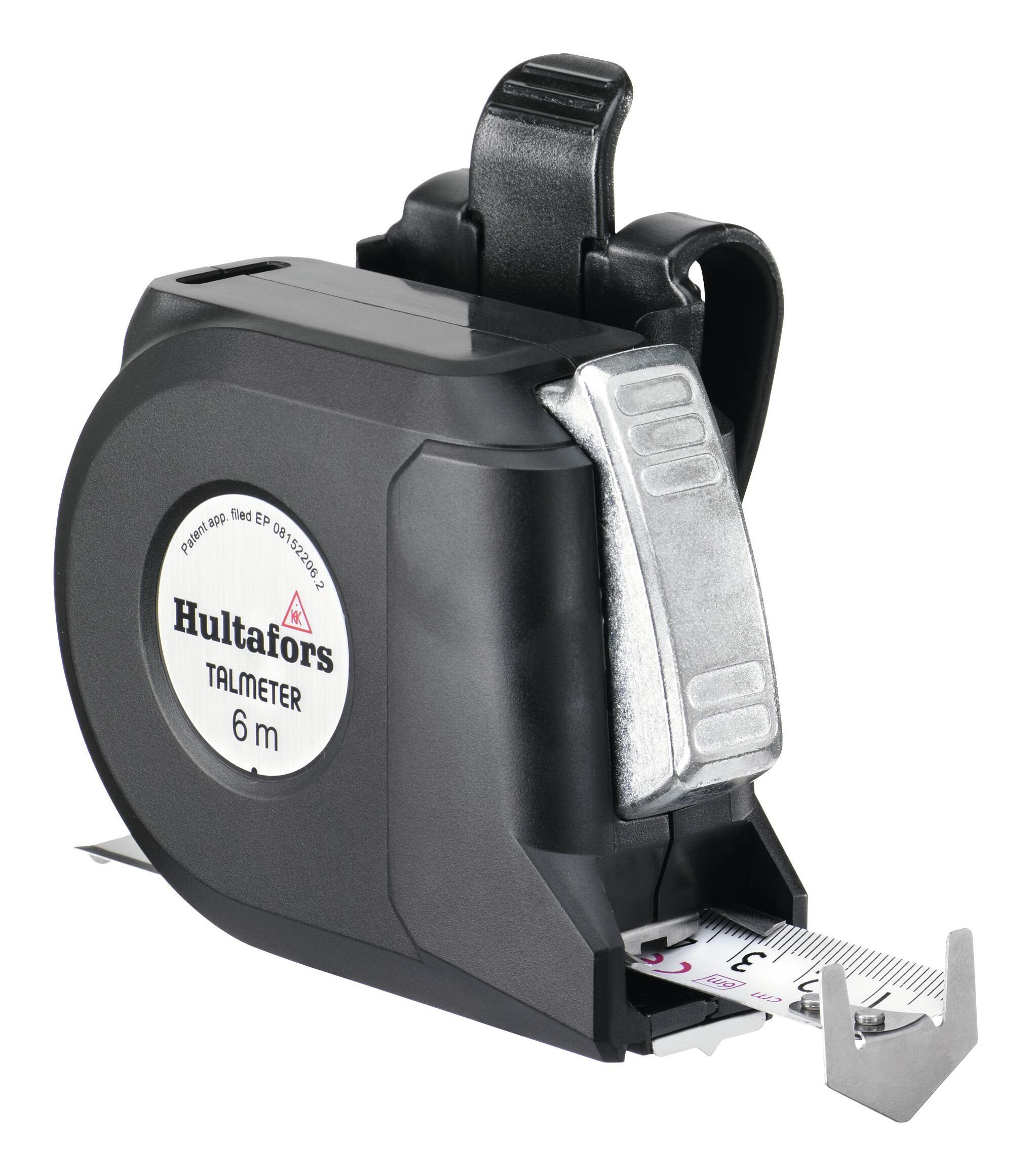 Hultafors Rollbandmaß, Taschenbandmaß Talmeter 6mx25mm weiß