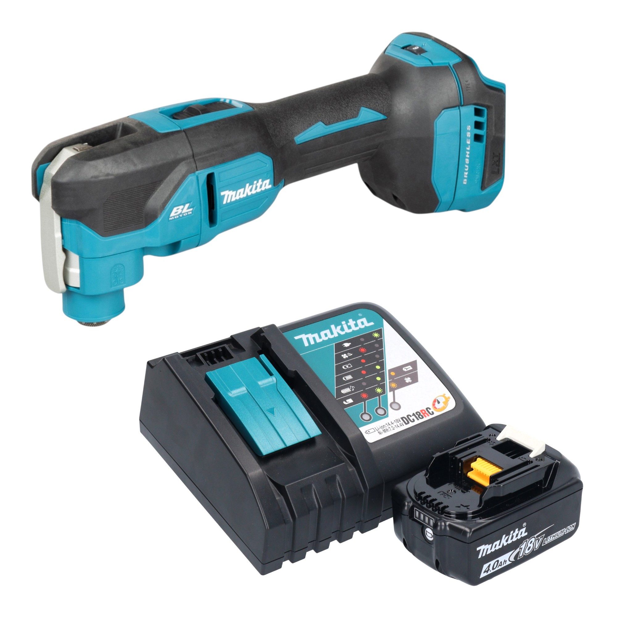 Makita Akku-Multifunktionswerkzeug DTM 53 RM1 Akku Multifunktionswerkzeug 18 V OIS / Starlock Brushless