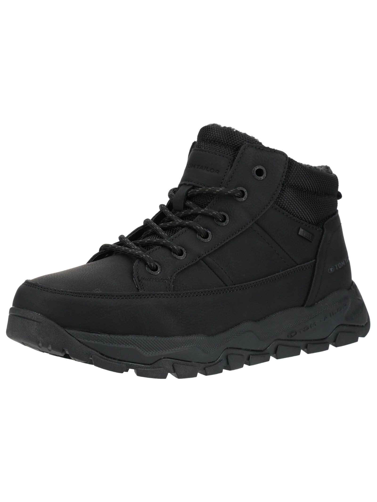 TOM TAILOR Stiefelette Lederimitat/Textil . Schnürstiefelette
