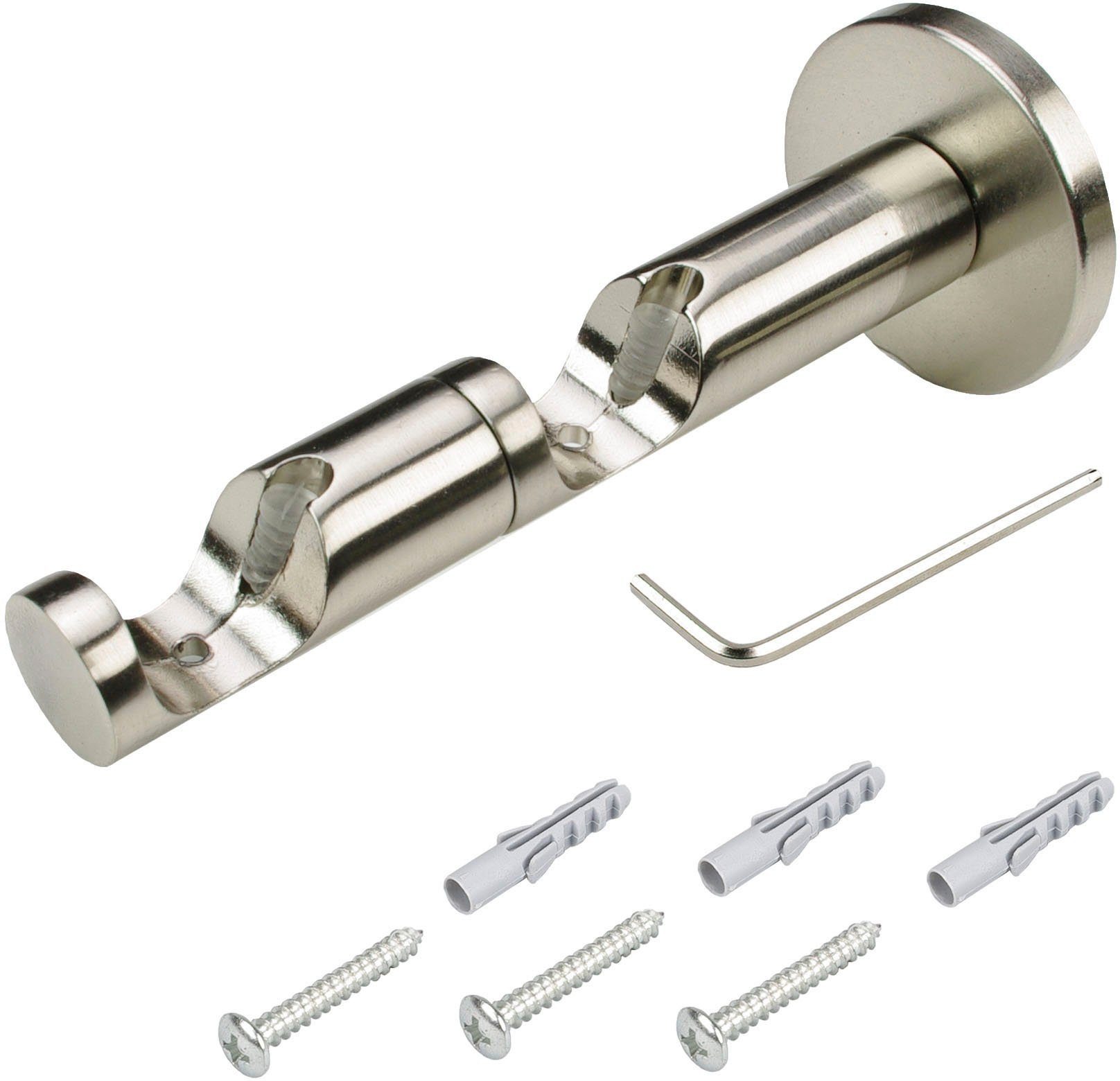 Liedeco Gardinenstangenhalter "Kombiträger, Träger 2-läufig "France"" Halte günstig online kaufen