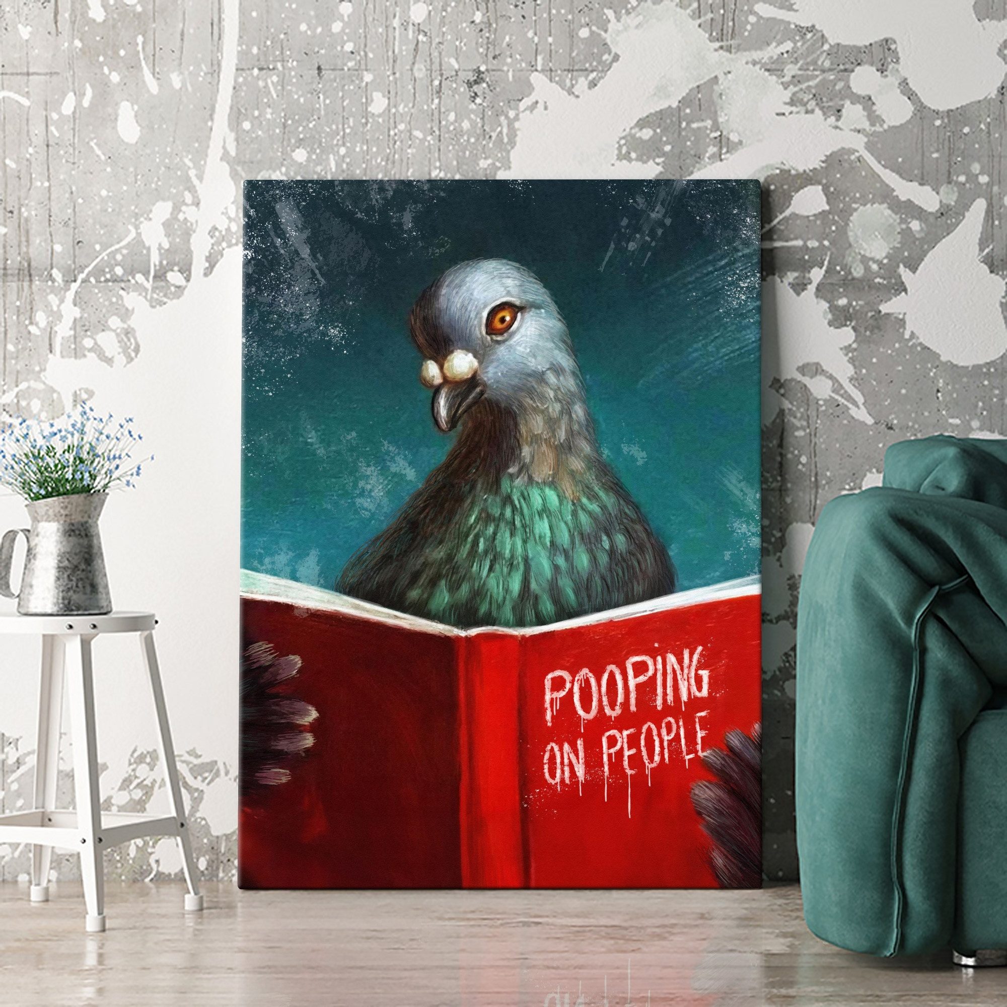 Artmazing Leinwandbild Pigeon For Dummies, Pigeon For Dummies, gesp. auf FSC Echtholz-Keilrahmen, in versch. Größen