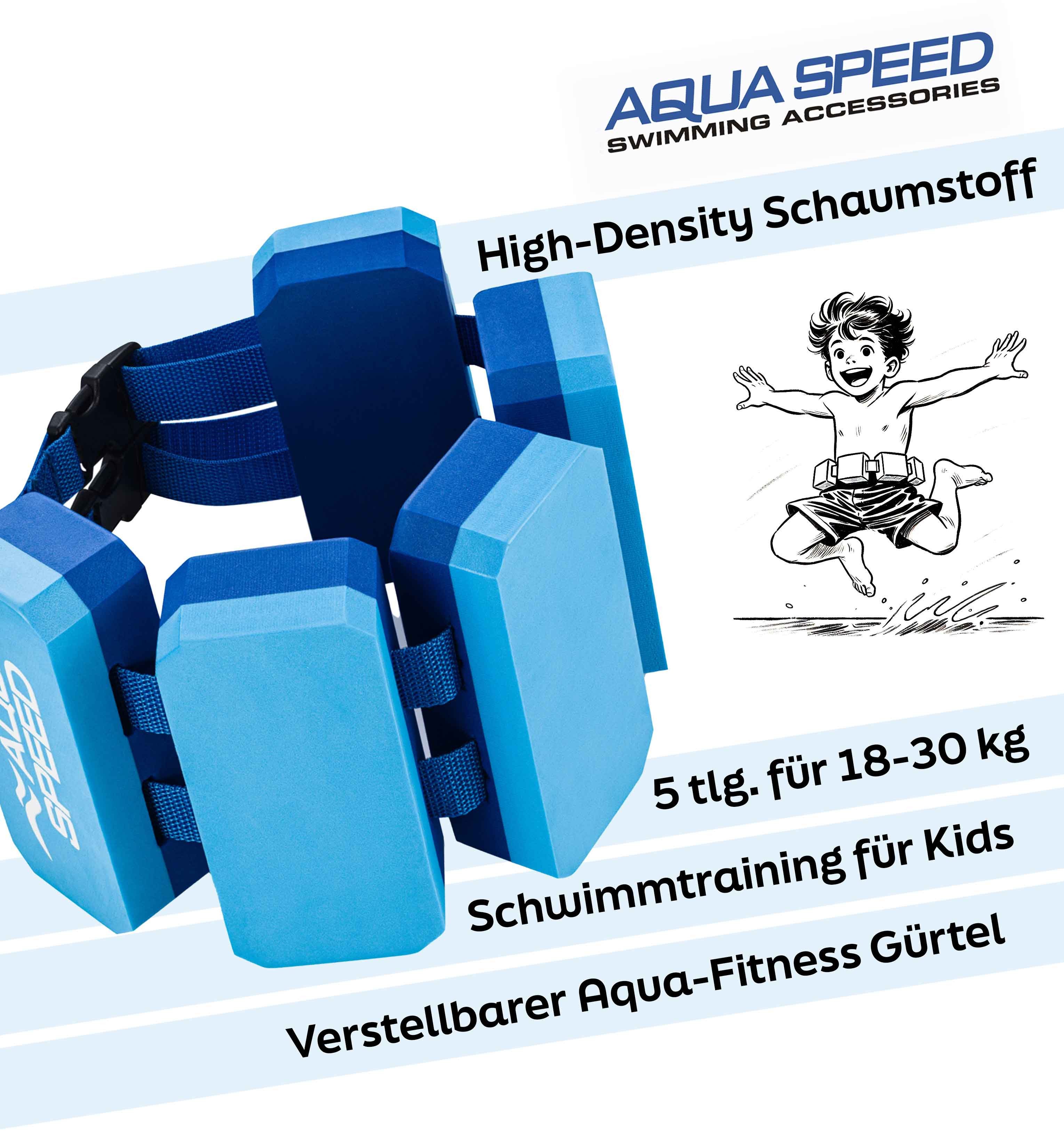 Aqua Speed Schwimmgürtel Auftriebsgürtel für Kinder Verstellbar & leicht 18–30 kg, Leichter Auftriebsgürtel mit EVA-Schaum – ideal für Schwimmanfänger