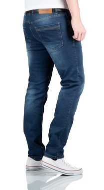 Alessandro Salvarini Straight-Jeans ASAlbinio mit Knopfleiste