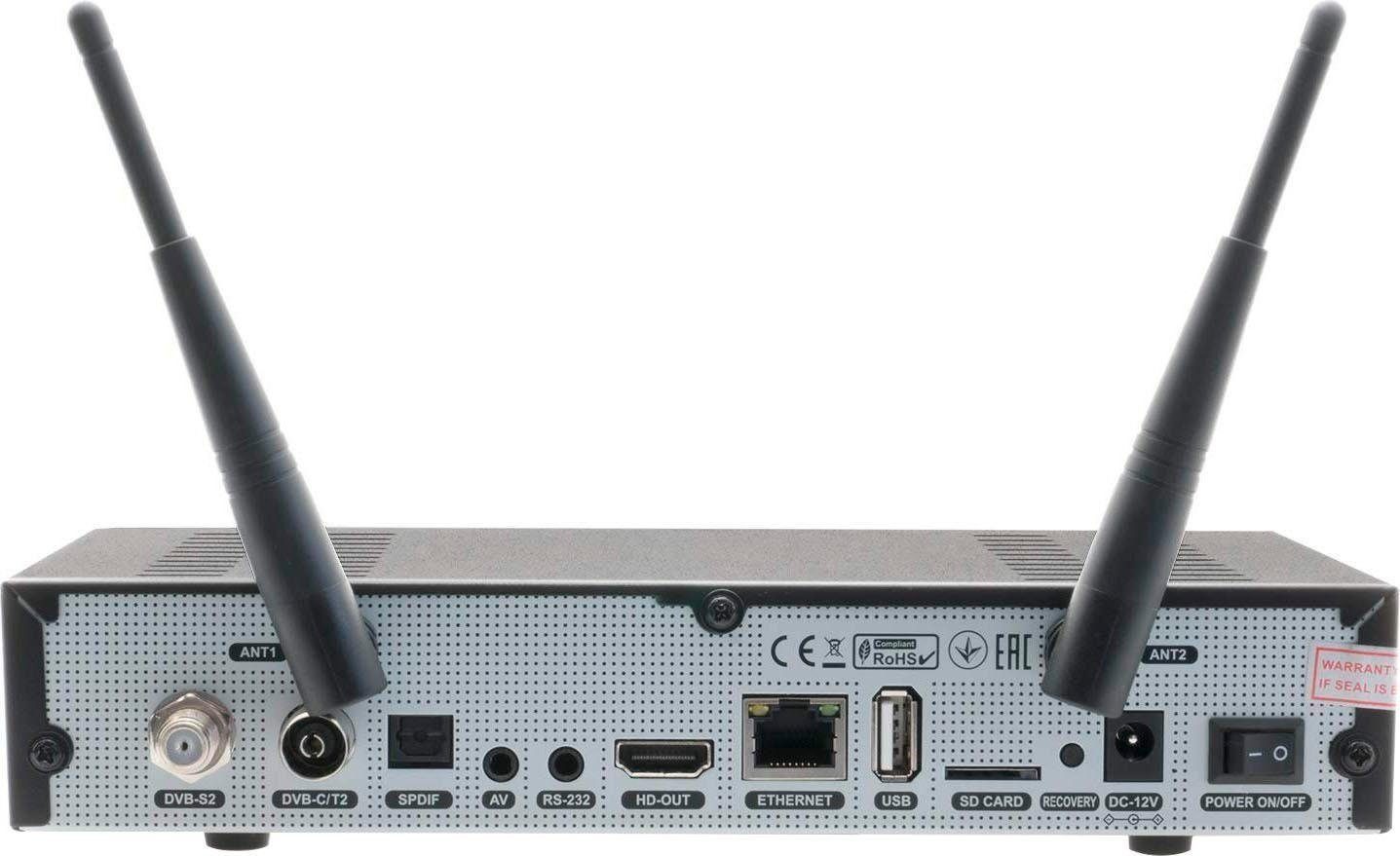 OCTAGON SF8008 Receiver DVB-T2 WLAN) (LAN (Ethernet), HD