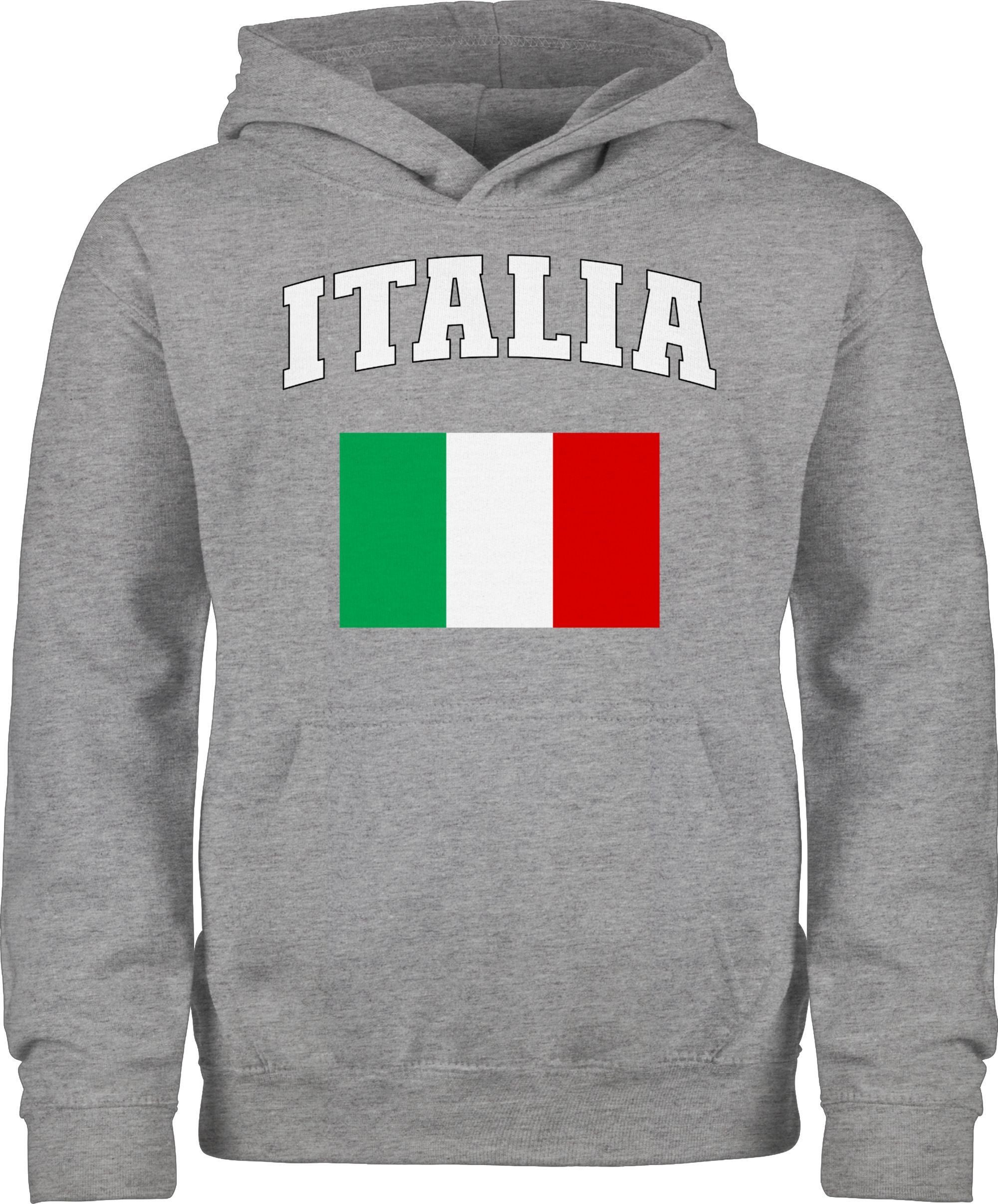 Hoodie Italia Schriftzug mit Flagge, Italien, Italy