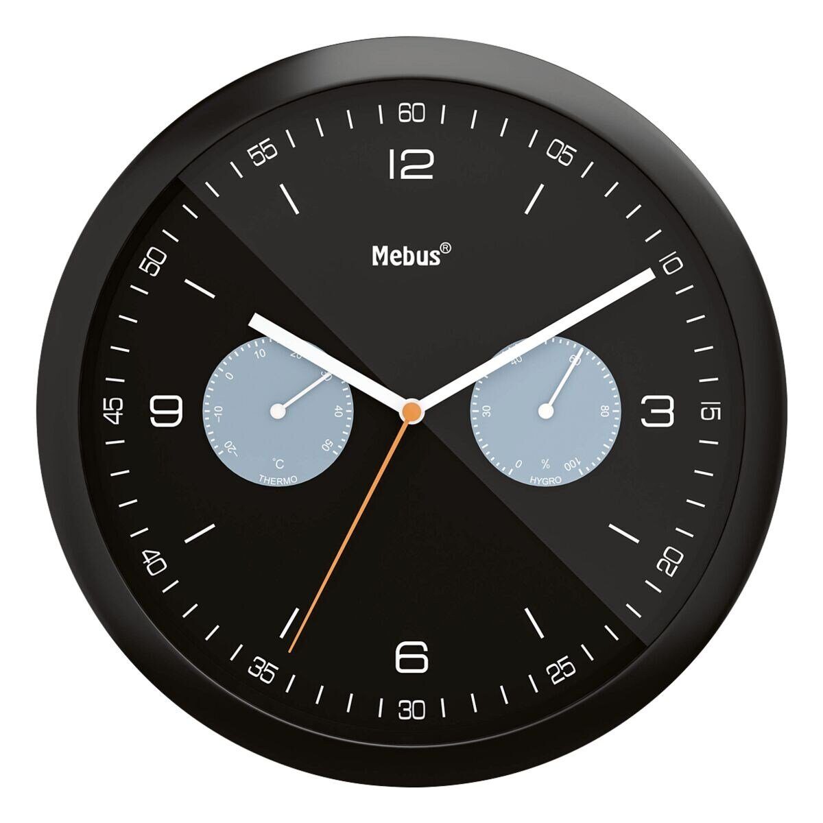 Mebus Wanduhr (mit Hygro- und Thermometer, günstig online kaufen