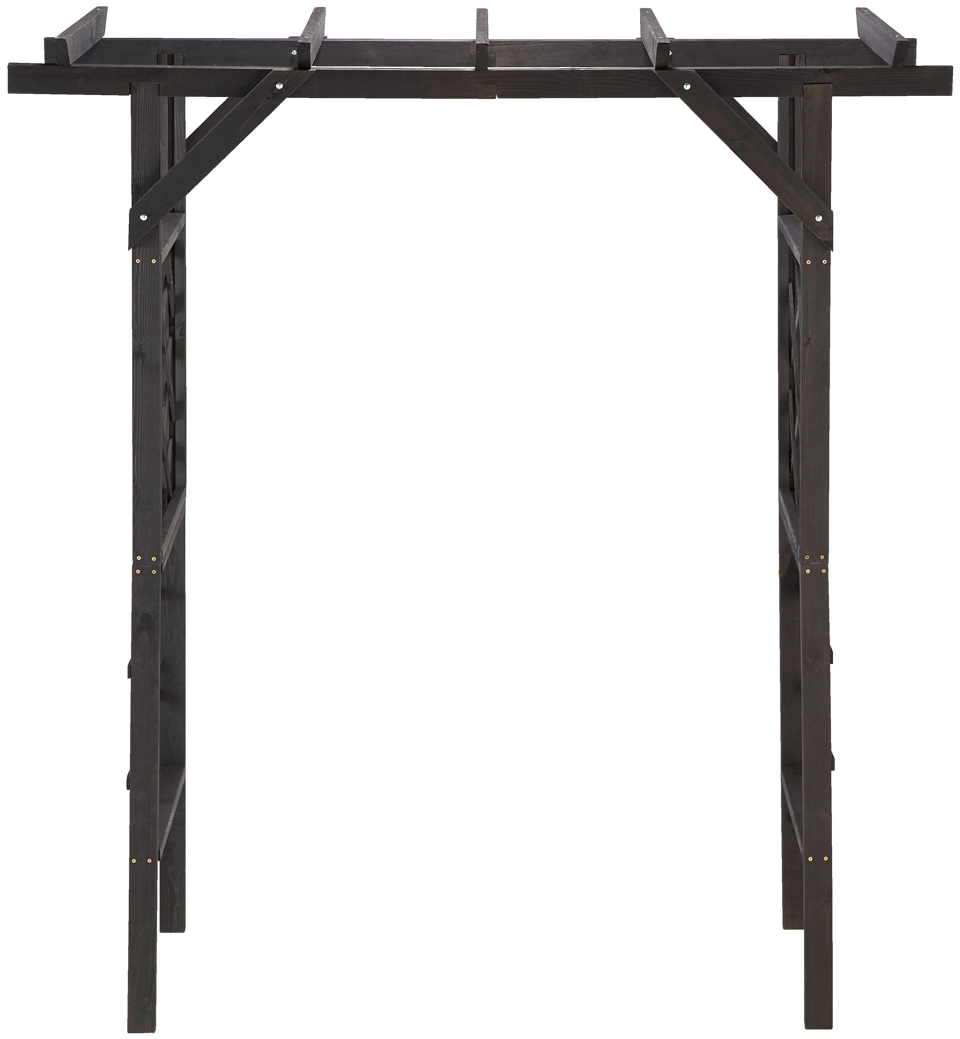 promadino Rosenbogen Pergola Ben, BxTxH: 200x65x208 cm, anthrazit