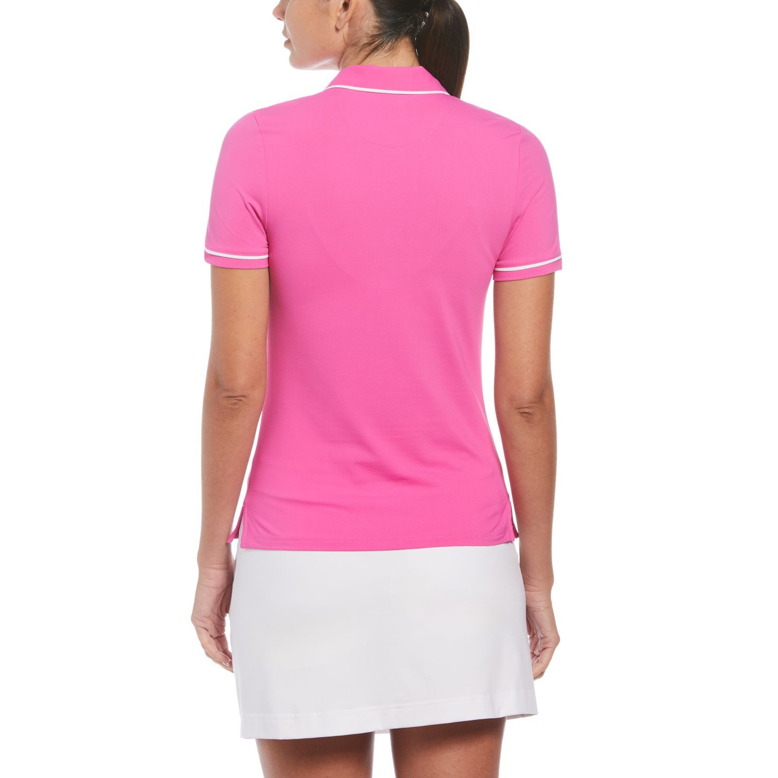 Original Penguin Poloshirt Penguin Kurzärmliges Performance-Golfpolo Veronica Damen (1-tlg) volle Bewegungsfreiheit