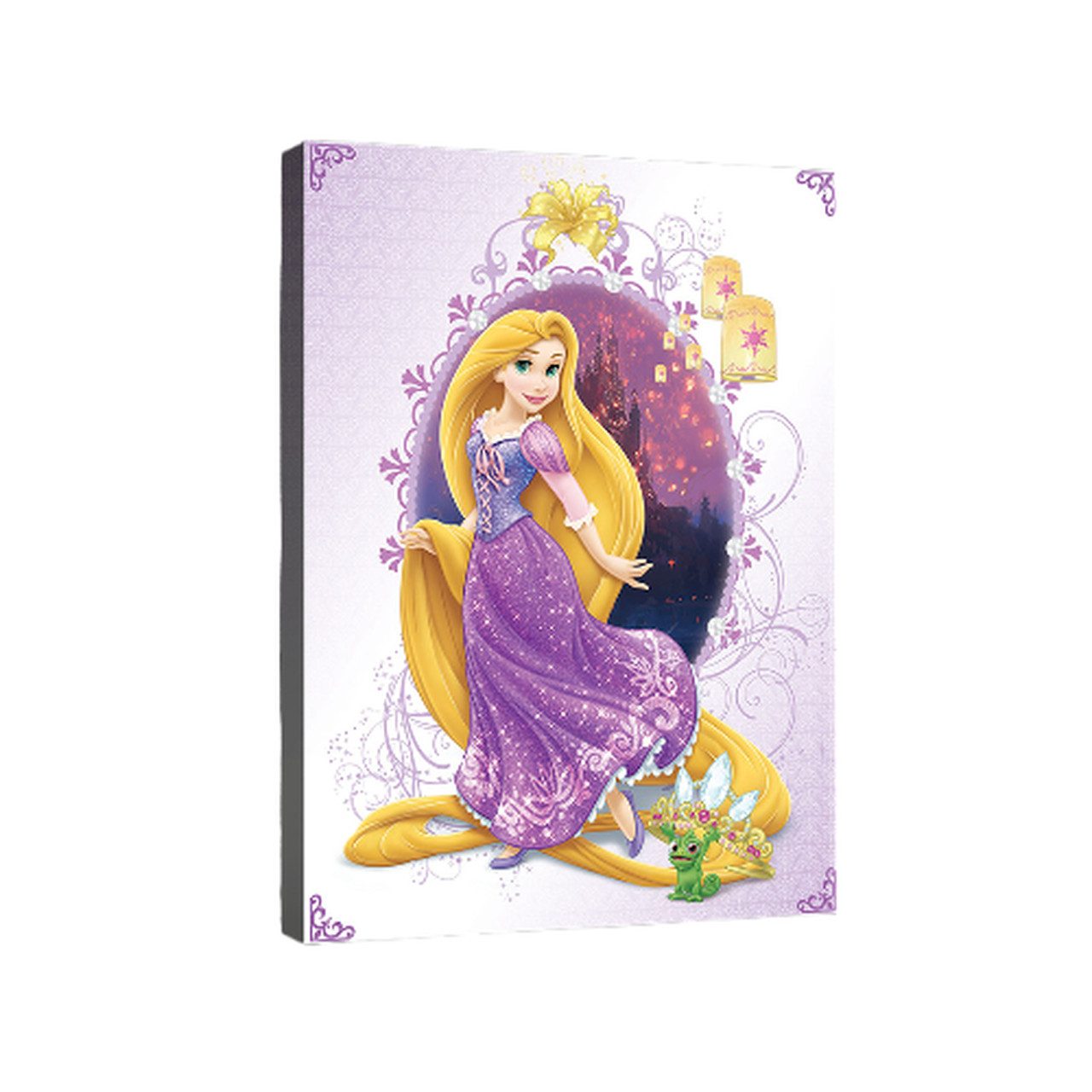 Wallarena Leinwandbild Kinderzimmer Mädchen Prinzessin Wandbild Leinwandbilder Modern 80x80, Disney (Einteilig, 1 St), Leinwandbild Wohnzimmer Schlafzimmer Leinwand Bilder Aufhängefertig