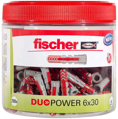 fischer Universaldübel »(535981)«, (Set, 280-tlg), 200 x DuoPower 6 x 30