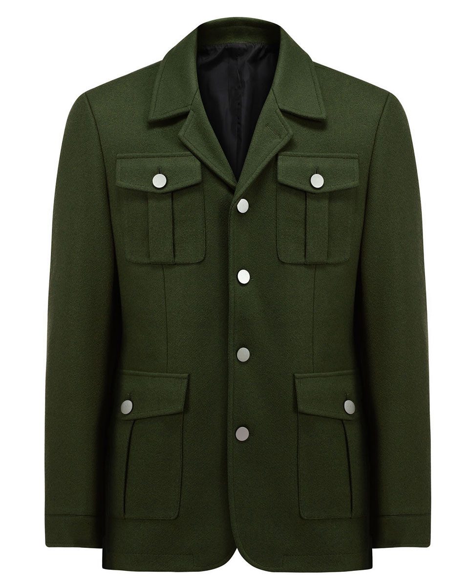 Allthemen Wollmantel mit Reverskragen klassisch Herren Kurzmantel lässiger günstig online kaufen