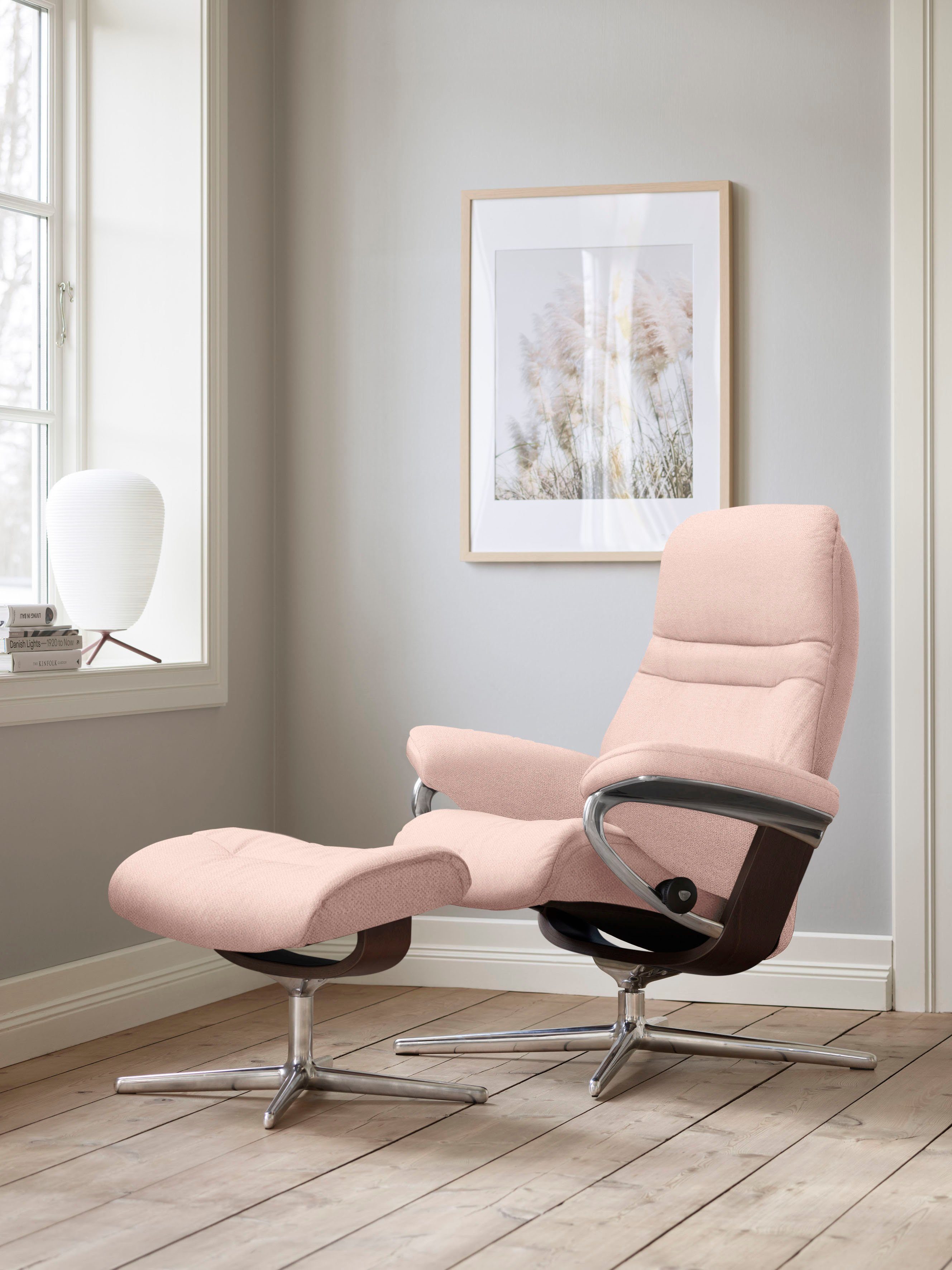 Stressless® Relaxsessel Sunrise, mit Cross Base, Größe S, M & L, Holzakzent Braun