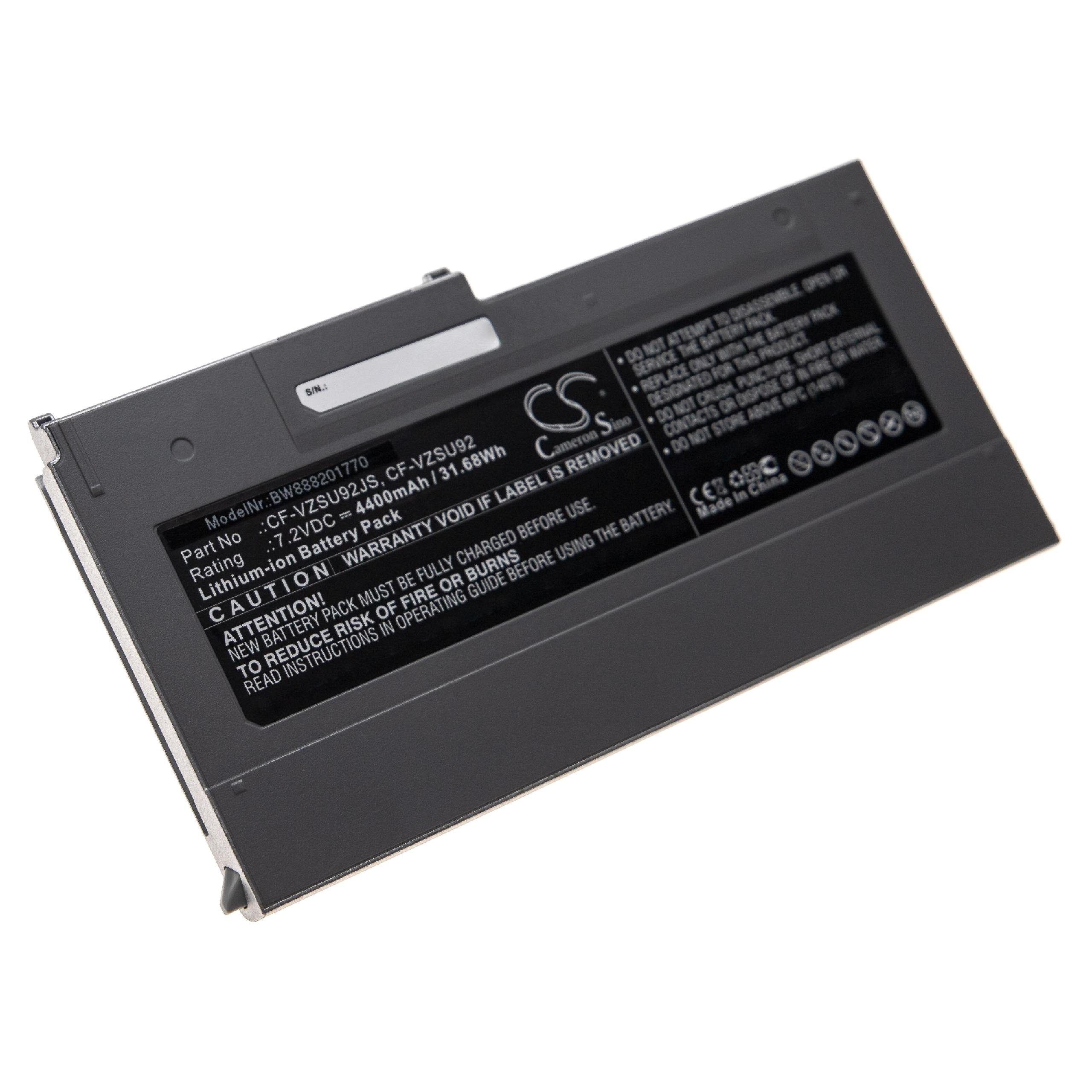 vhbw kompatibel mit CF-MX5 Panasonic Toughbook CF-MX4, 4400 (7,2 mAh Li-Ion V) CF-MX3, Laptop-Akku