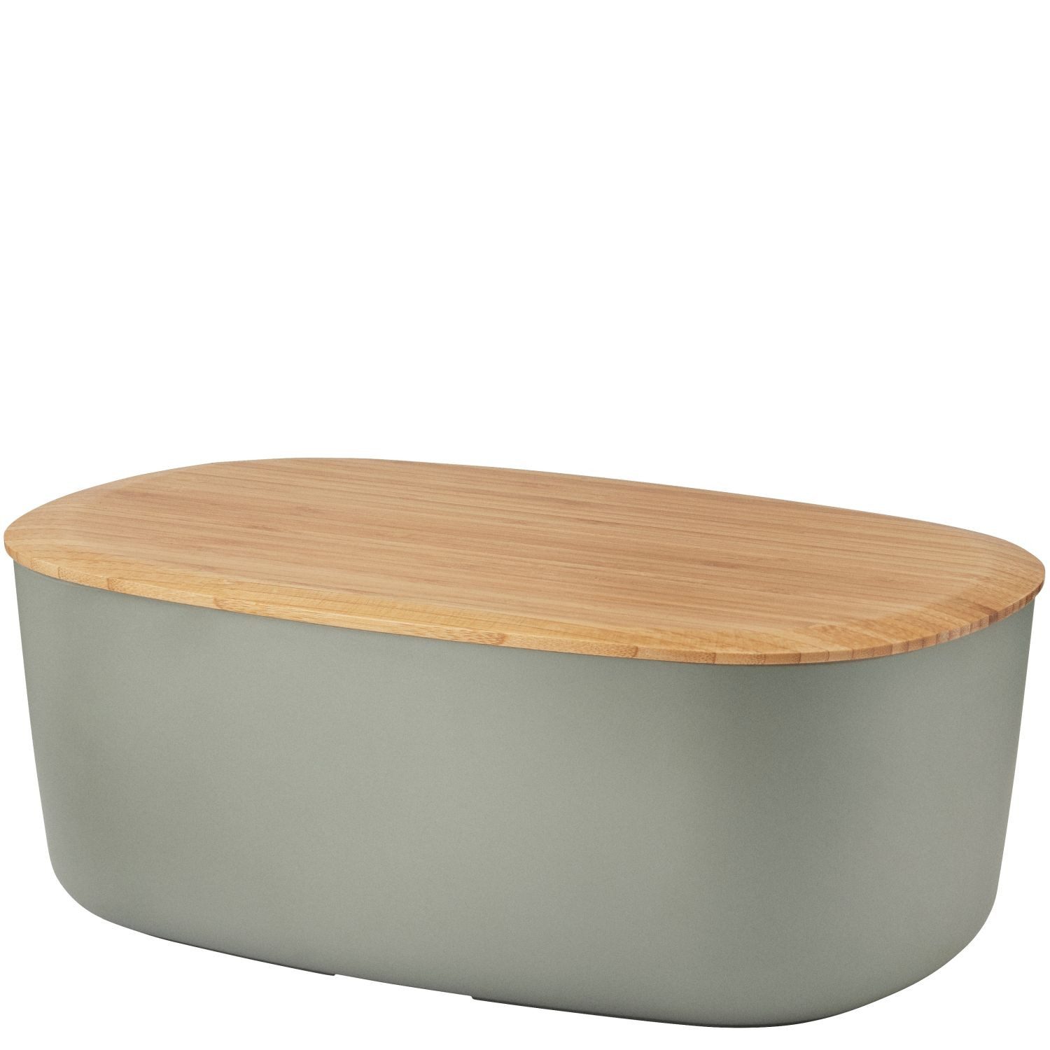 RIG-TIG Brotkasten Box-It Warm Gray, Bambusholz, PBT-Kunststoff