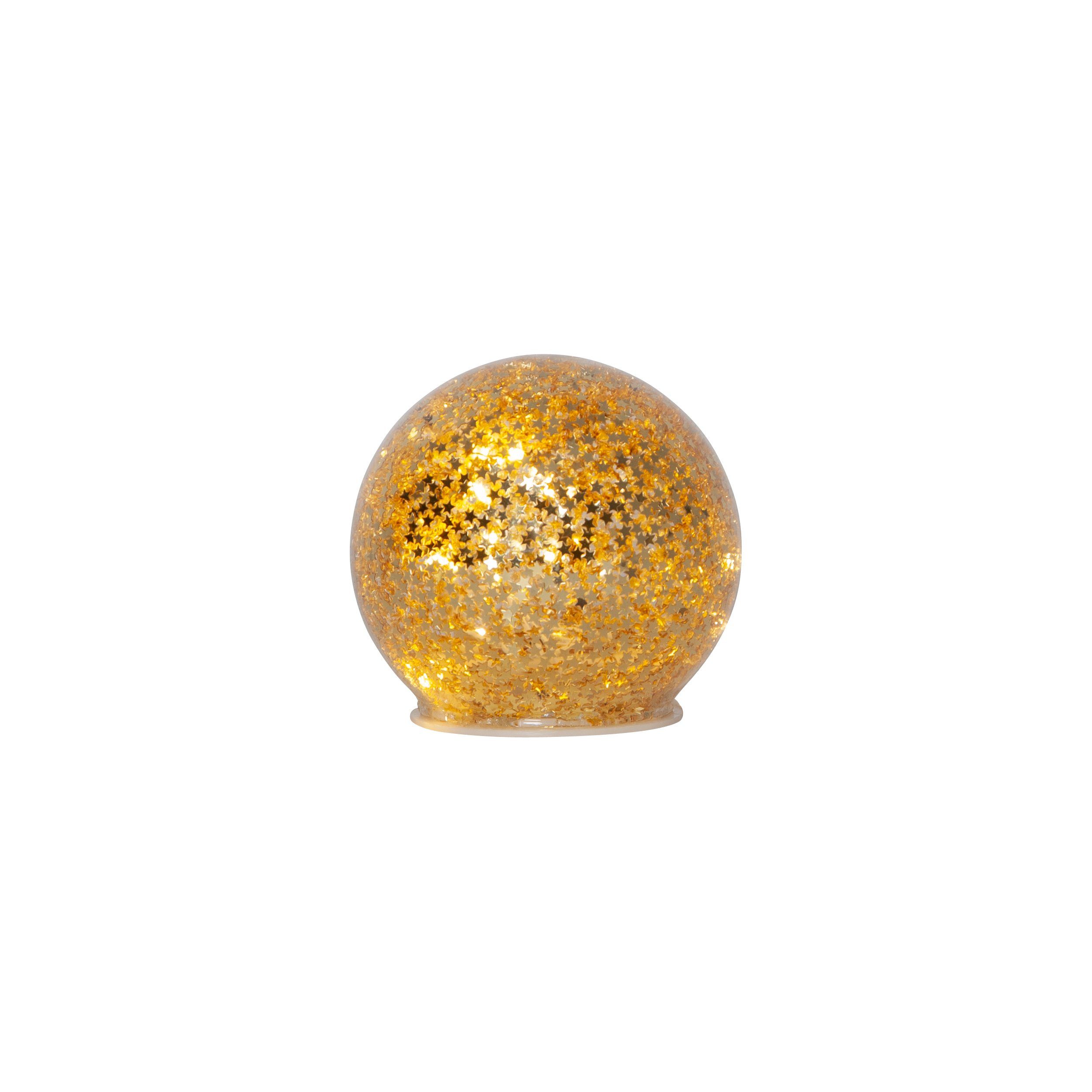 EGLO Dekoobjekt Star fall, LED Weihnachtsdeko Glaskugel Gold Tischdekoration Weihnachten Ø10cm