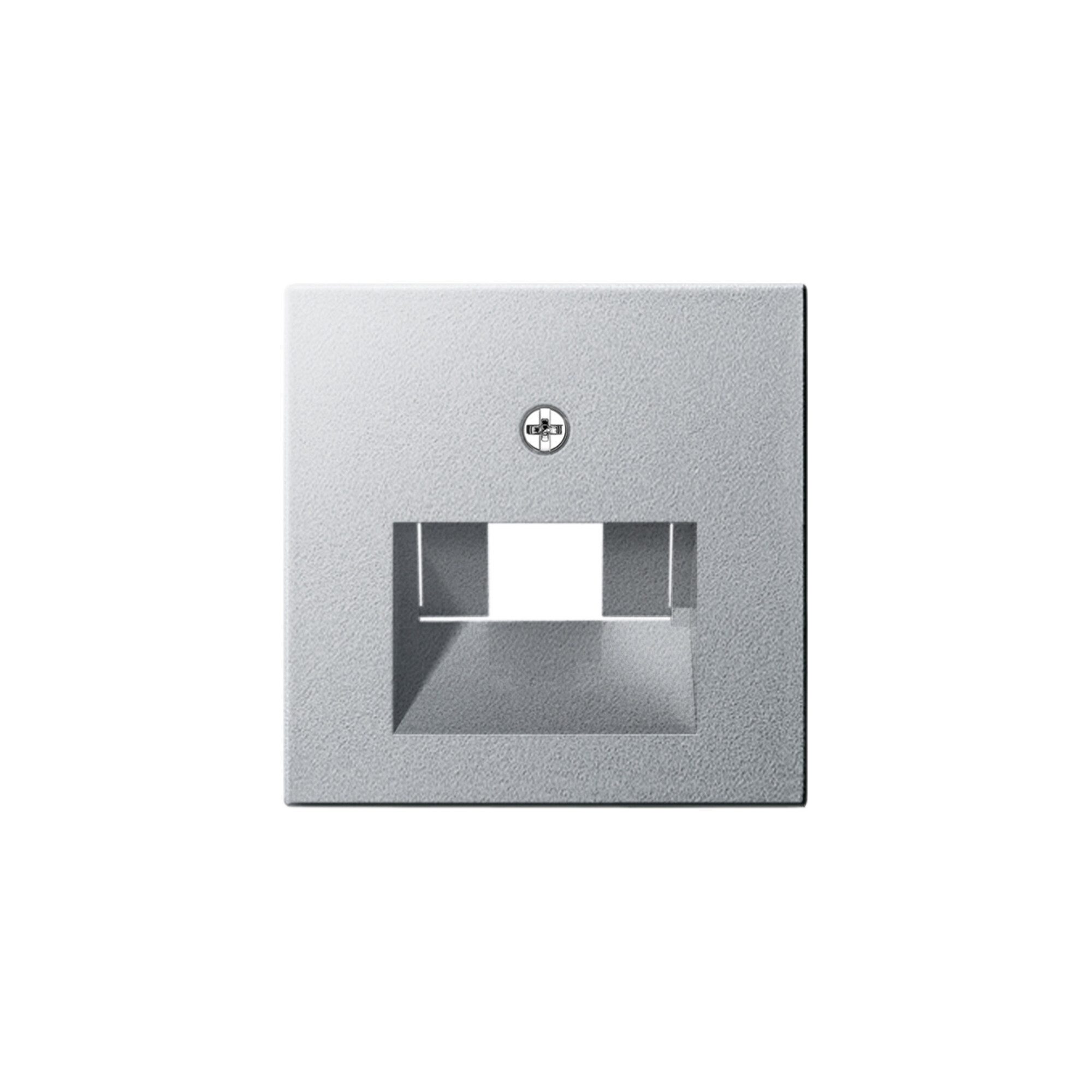 GIRA Gira Zentralplatte UAE/IAE alu System55 027026 Installationskabel