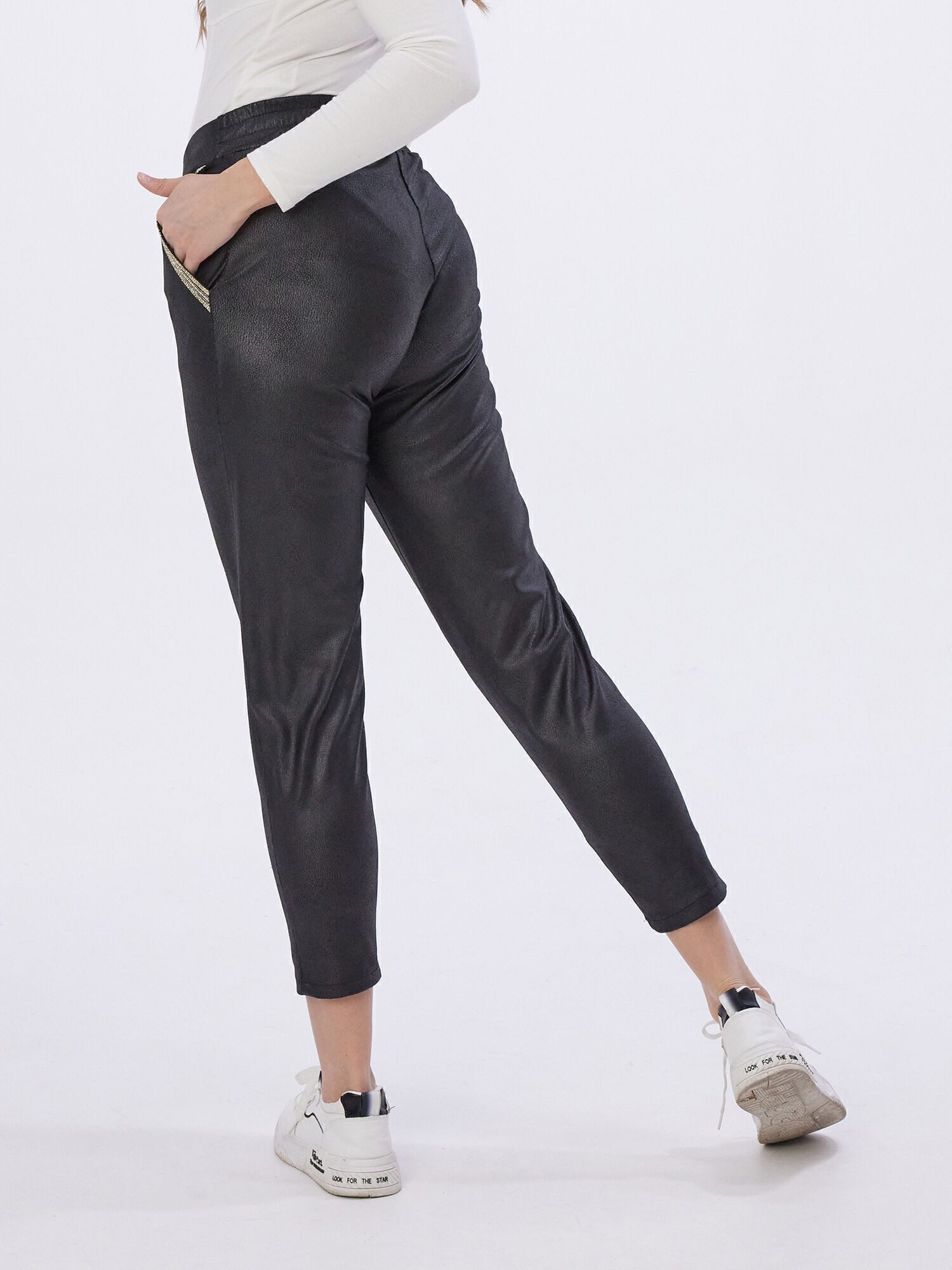 MONACO blue Lederimitathose Leggings figurumspielend mit günstig online kaufen