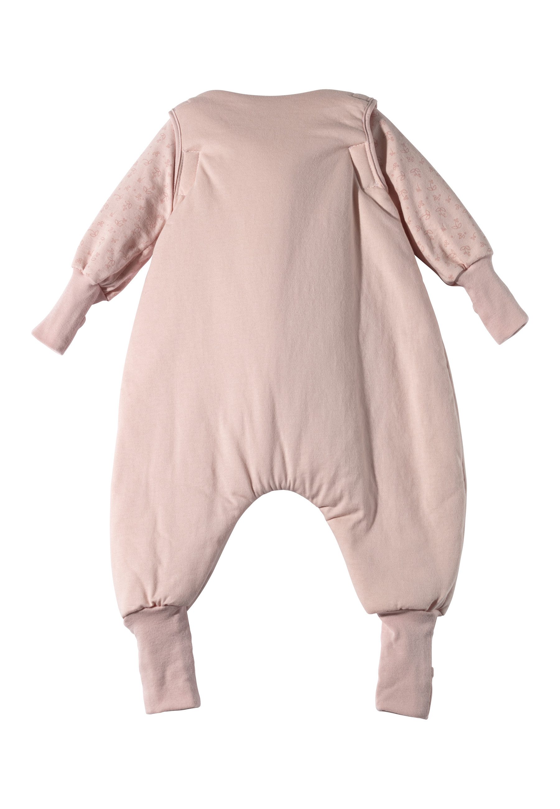 Sterntaler® Schlafsack Emmi Girl mit Beinen 68/74 (1 tlg), Schlafsack mit Beinen und abtrennbaren Ärmeln mit integrierten Stulpen