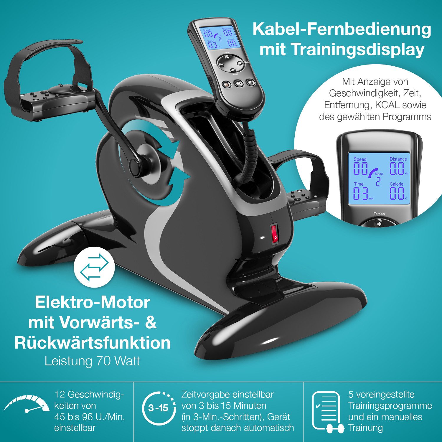 aktivshop Heimtrainer für ältere Menschen mit motorischen Einschränkungen, Massage-Handgriffe mit Akupunktur-Oberfläche