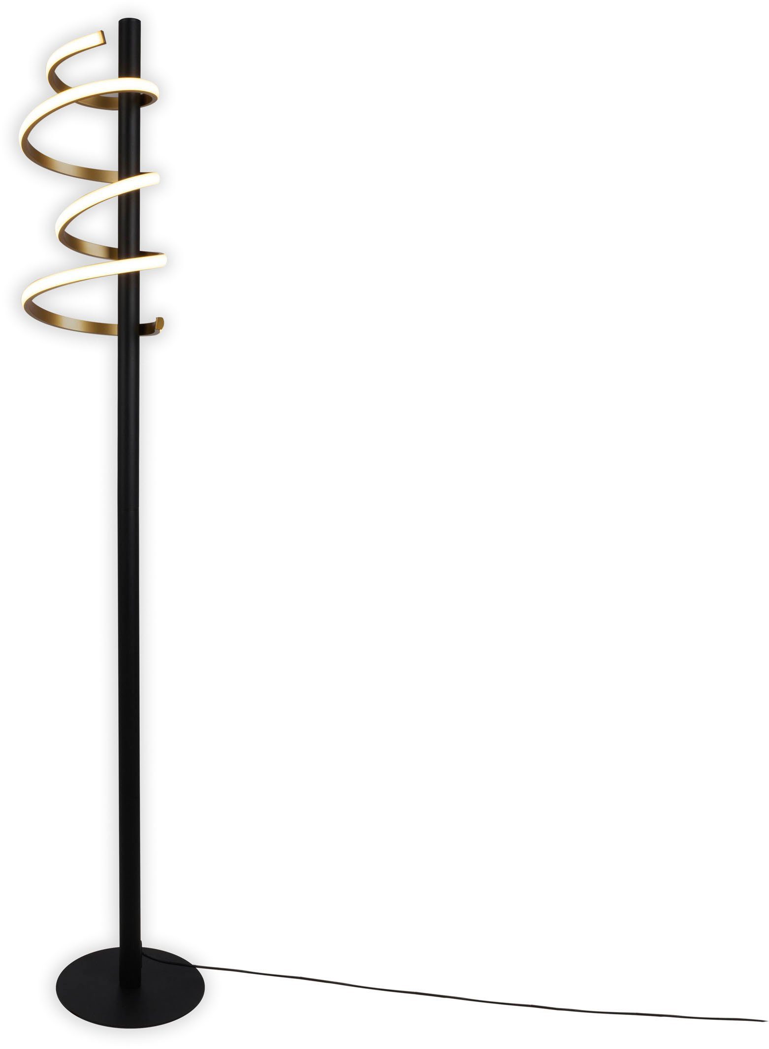 näve LED Stehlampe Belleza, Dimmfunktion, LED fest integriert, Warmweiß, Touchschalter, warmweiß, 15W, 3-Stufen dimmbar, Höhe: 140cm