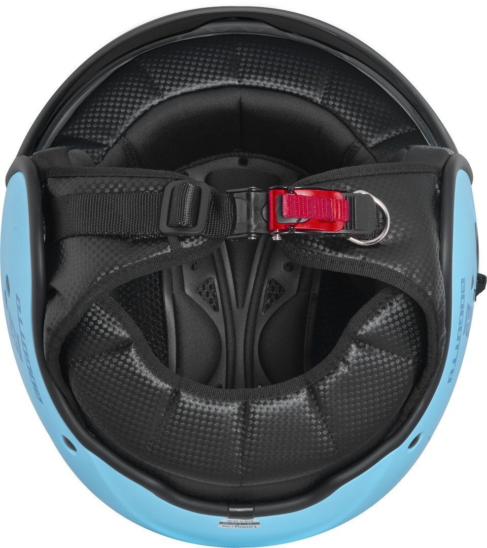 Bogotto Motorradhelm H595 SPN Jethelm, herausnehmbares Innenfutter,integriertes Sonnenvisier
