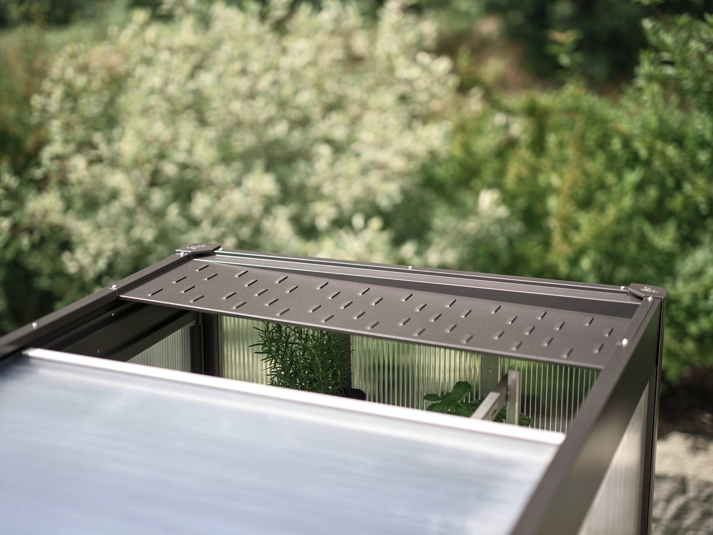 Biohort Fensteröffner für Gewächshaus Florentina, Automatische Belüftung für ein optimales Klima