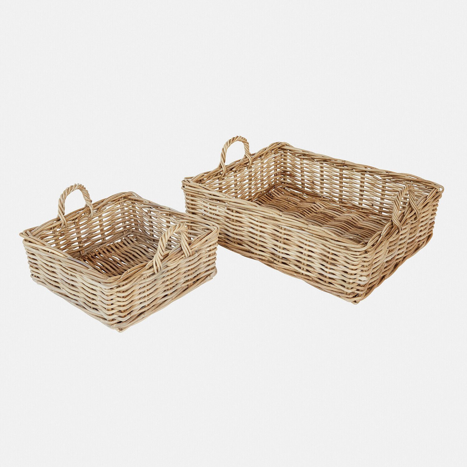 Mirabeau Dekokorb Korb 2er Set Selwooden braun (2er Set, 2er Set)
