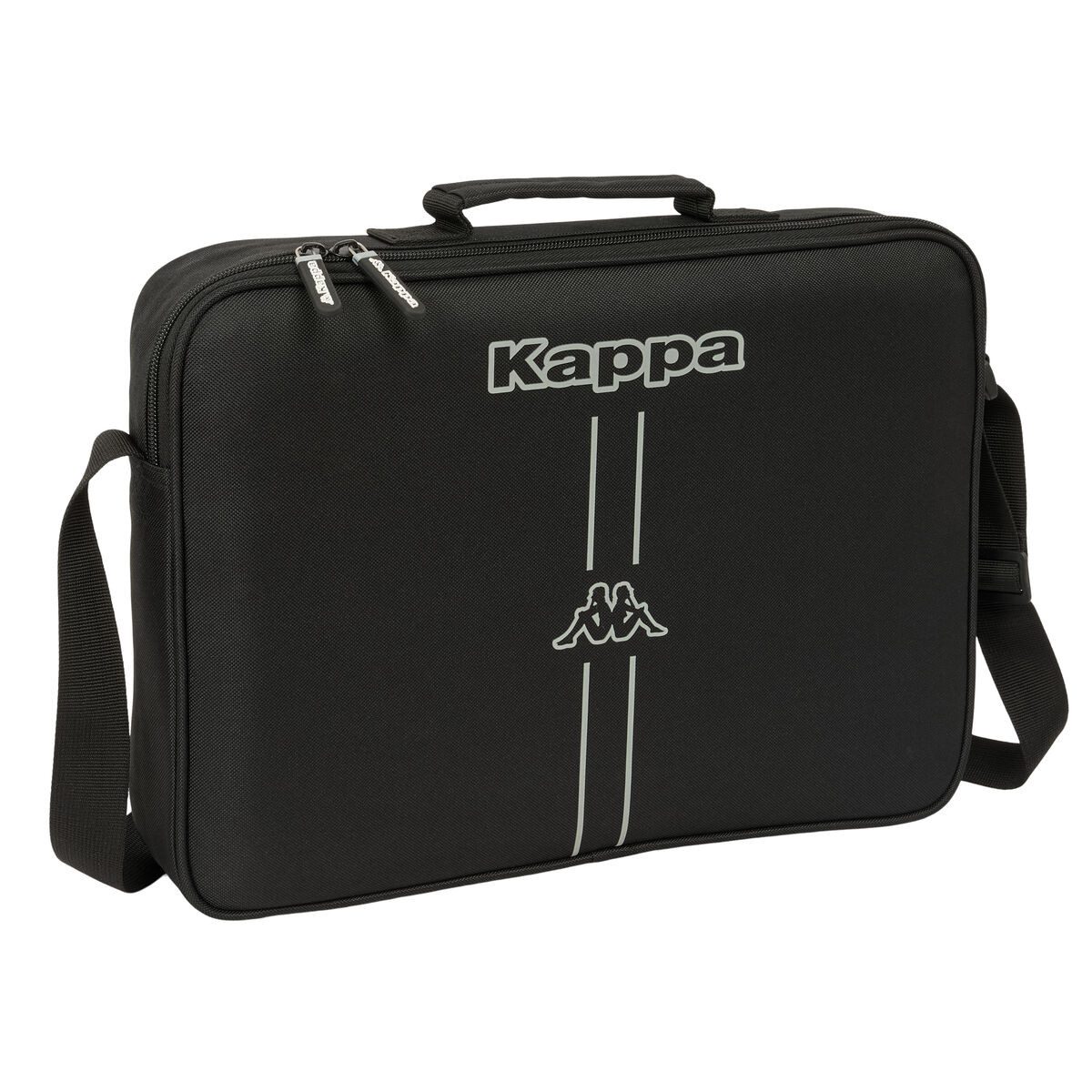Kappa Laptoprucksack Laptoptasche Umhängetasche Kappa Dark Schwarz 38 x 28 x 6 cm