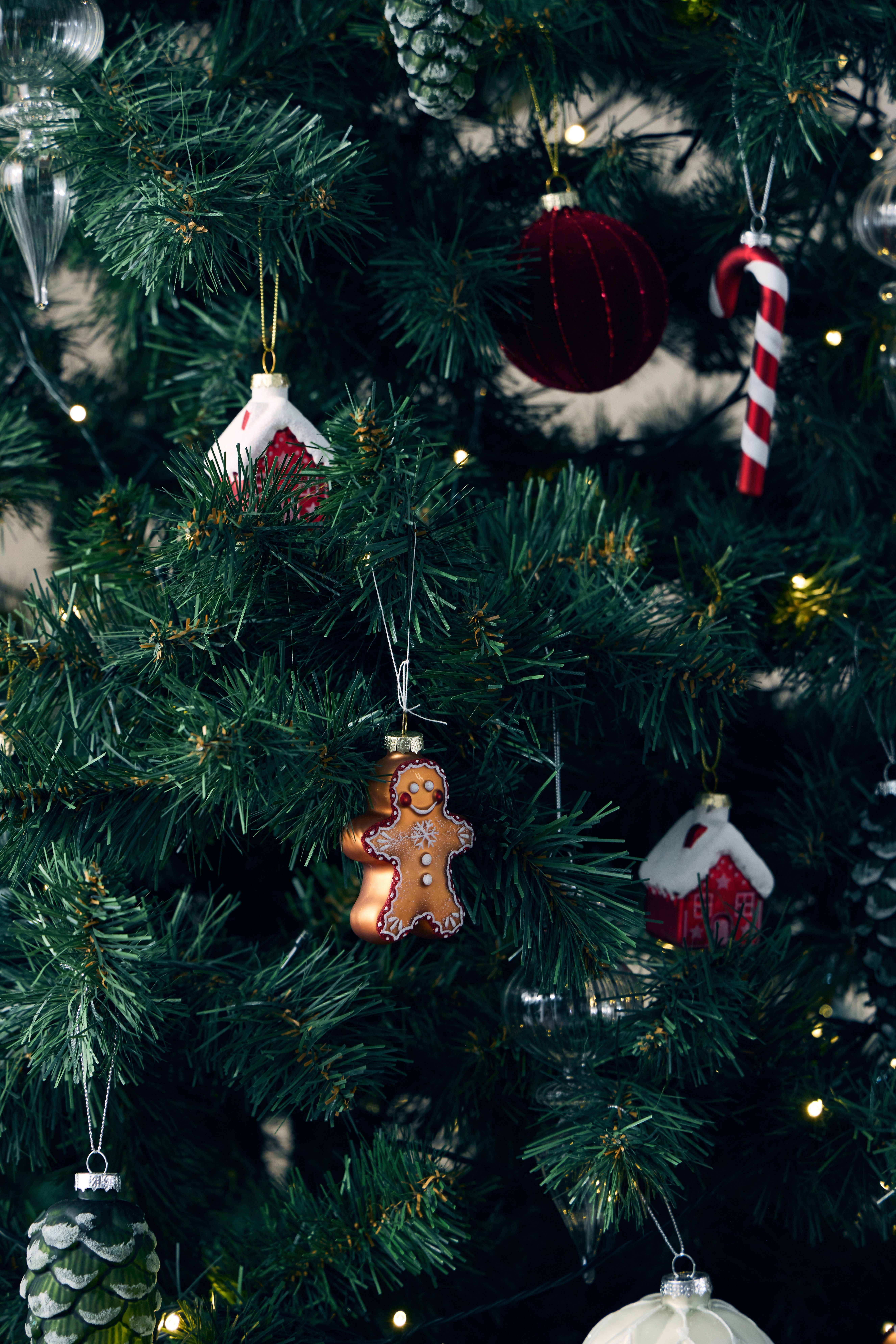 LeGer Home by Lena Gercke Christbaumschmuck Glashänger Zapfen (6-tlg), mit Glitzereffekt
