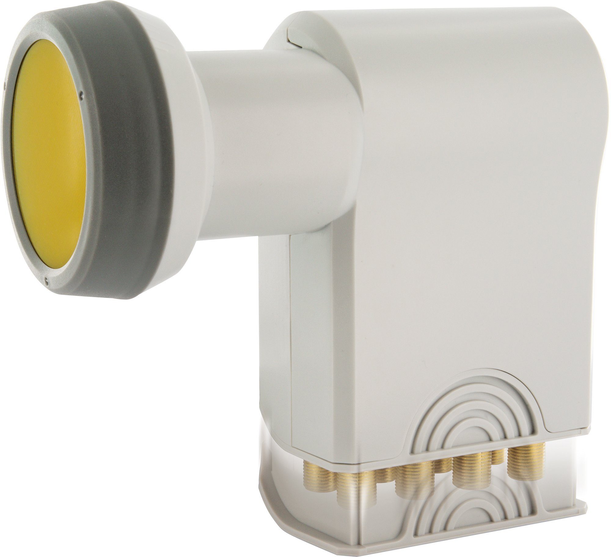Schwaiger SPS6988 531 Universal-Octo-LNB (für 8 Teilnehmer, herausziehbare Wetterschutzabdeckung, hellgrau)