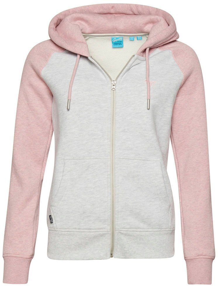 Kapuzensweatjacke ESSENTIAL HOODIE Superdry ZIP BASEBALL