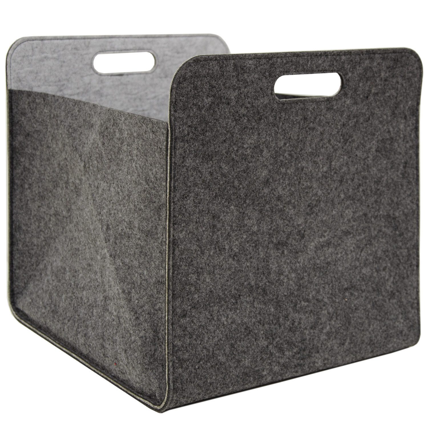DuneDesign Aufbewahrungskorb 2er Set - 33x33x38 Filz Aufbewahrungsbox - Kallax Regaleinsatz Faltbar (2 St), Stabiler Filzkorb - Aufbewahrungskorb - Stauraum Kinderzimmer & Bad