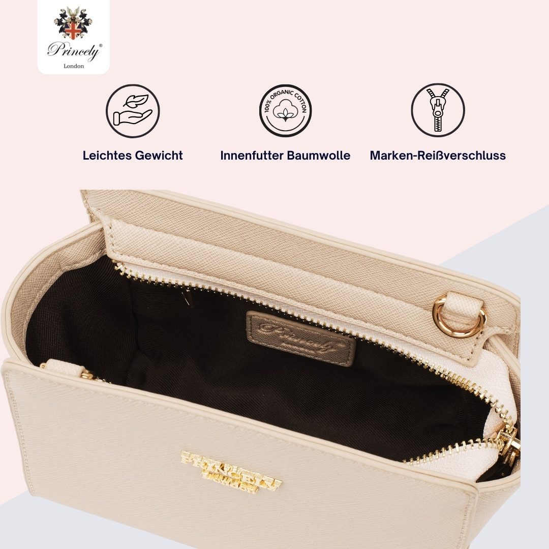 Princely London Schultertasche Katy Small– Kompakte, Stilvolle Umhängetasche für Damen