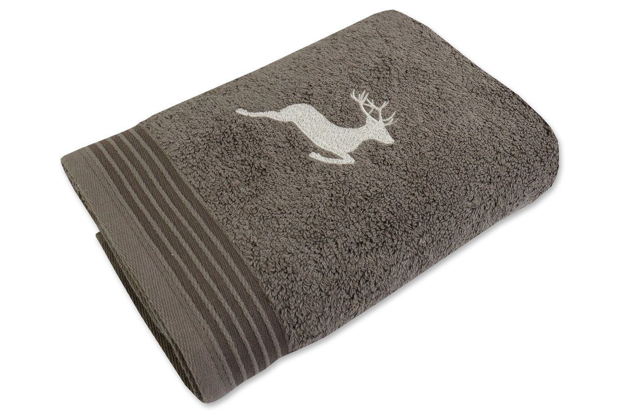 framsohn frottier Handtuch Frottierserie Hirsch Gästetuch günstig online kaufen