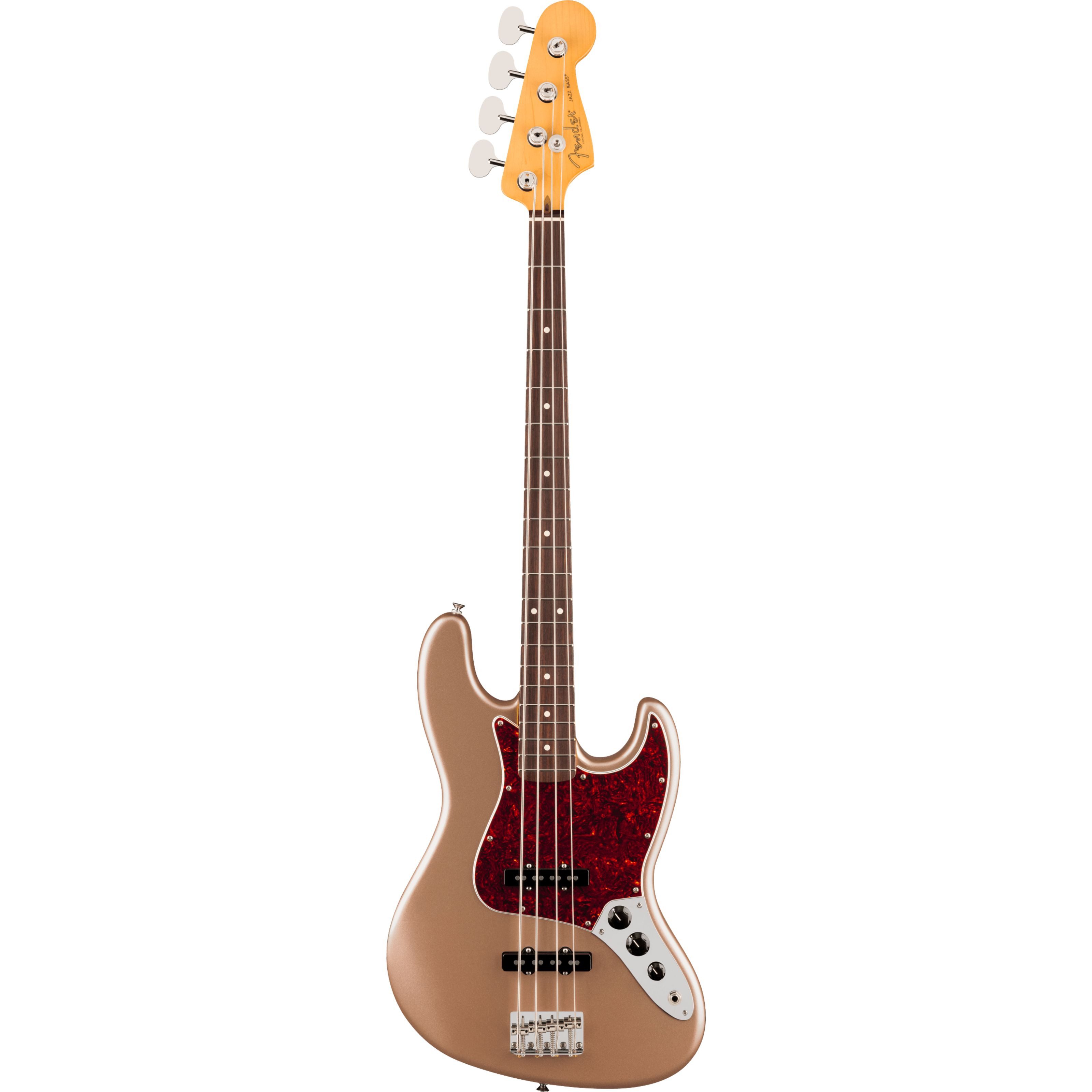Fender E-Bass, E-Bässe, 4-Saiter E-Bässe, American Professional Classic Jazz Bass RW Faded Firemist Gold -