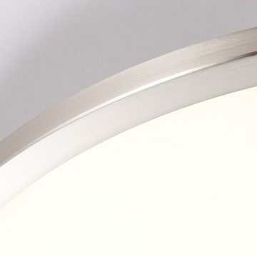 Brilliant LED Deckenleuchte Aufbaupanel Ceres Eisen rund Ø35cm 20W 2000lm warmweiß EasyDim, LED fest integriert, Warmweiß