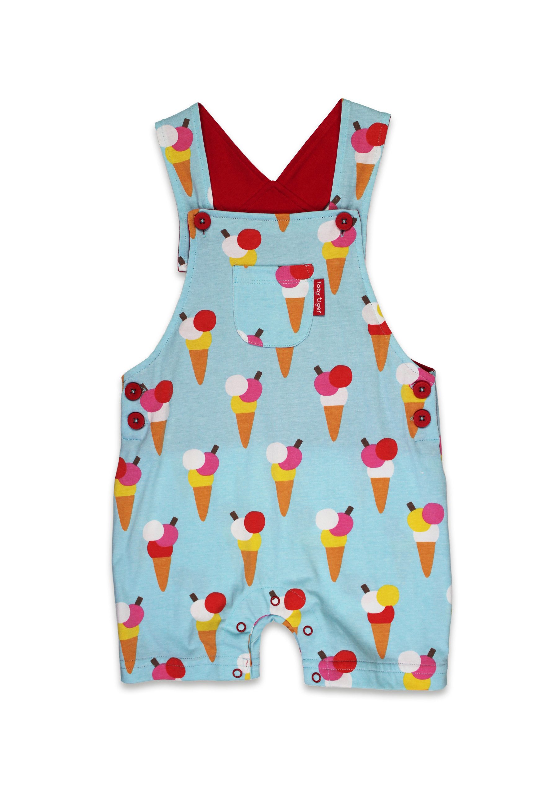 Latzhose Latzhose mit Eiswaffel Print