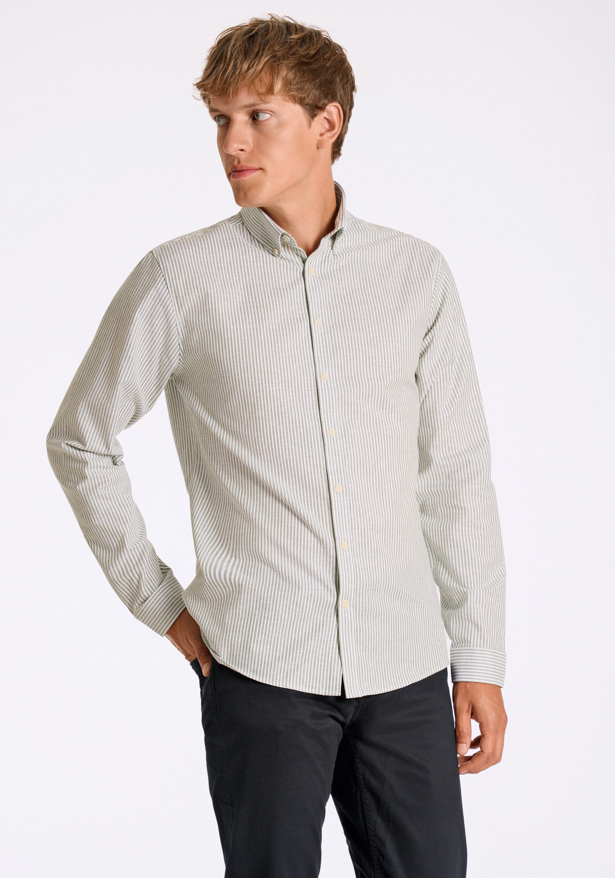 Businesshemd Oxford-Hemd (Langarm) Relaxed Fit